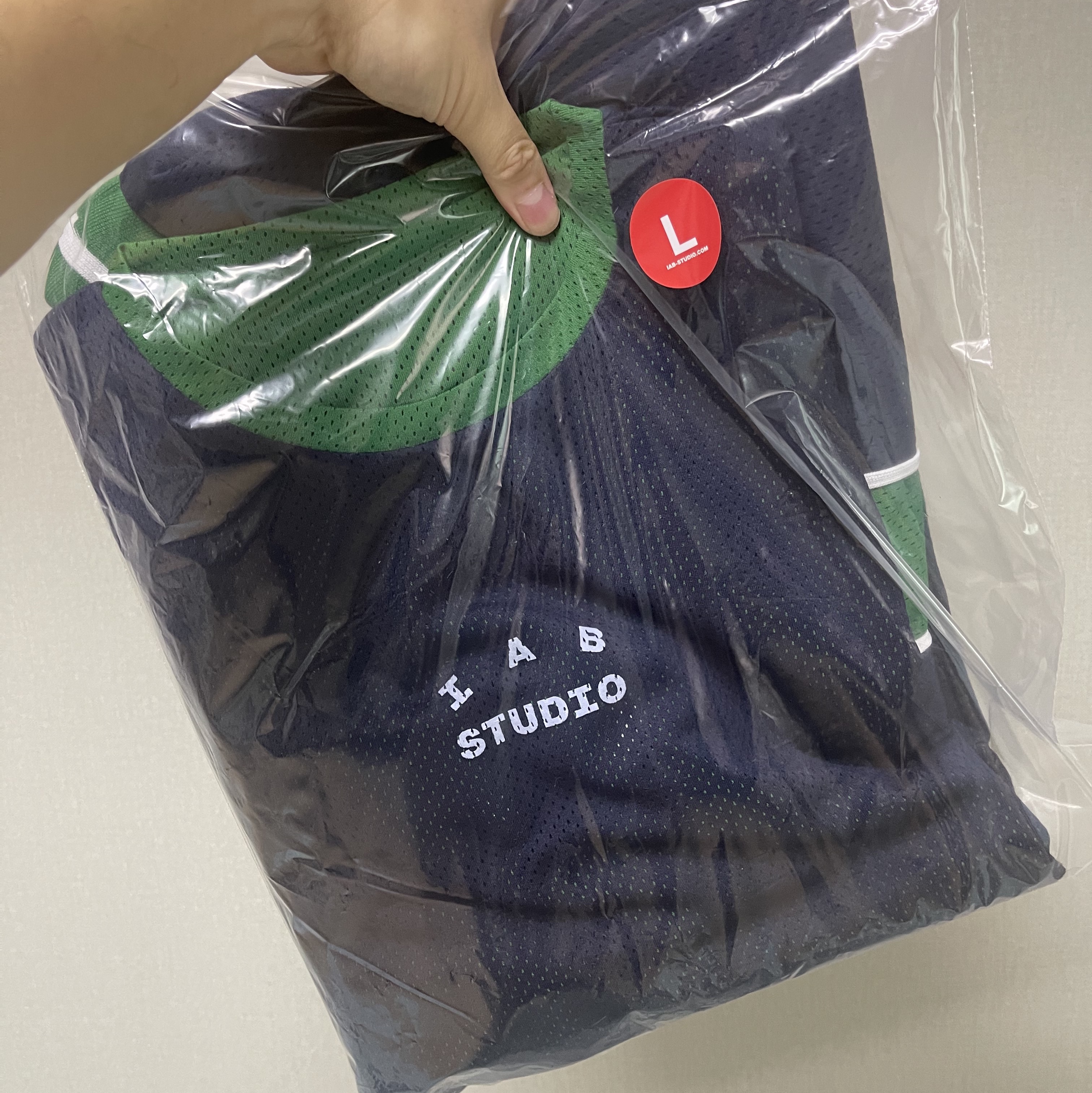 IAB Studio Reversible Jersey & Shorts Set Navy Green - 22FW 착용 스타일