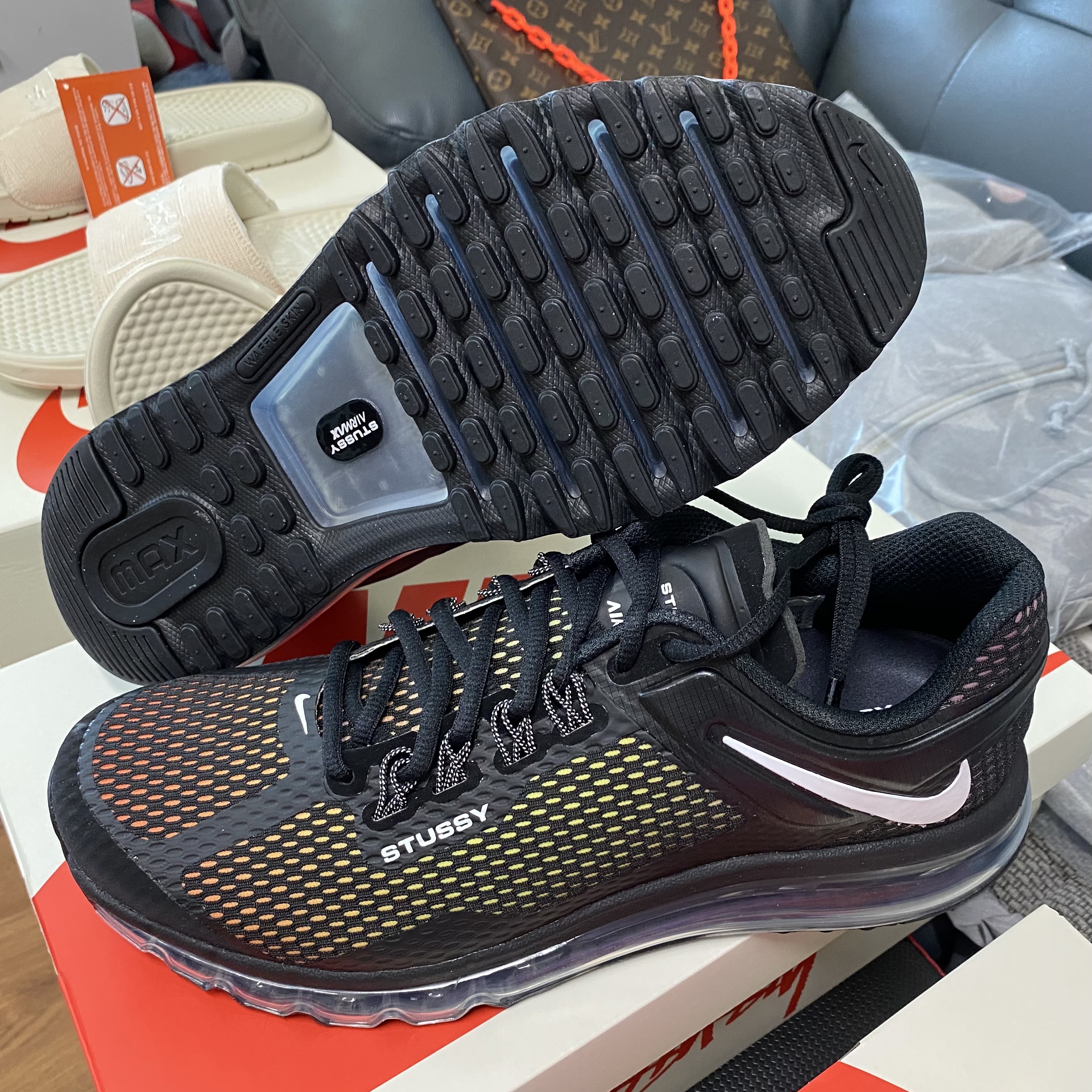 Nike x Stussy Air Max 2013 Black 착용 스타일 - 2