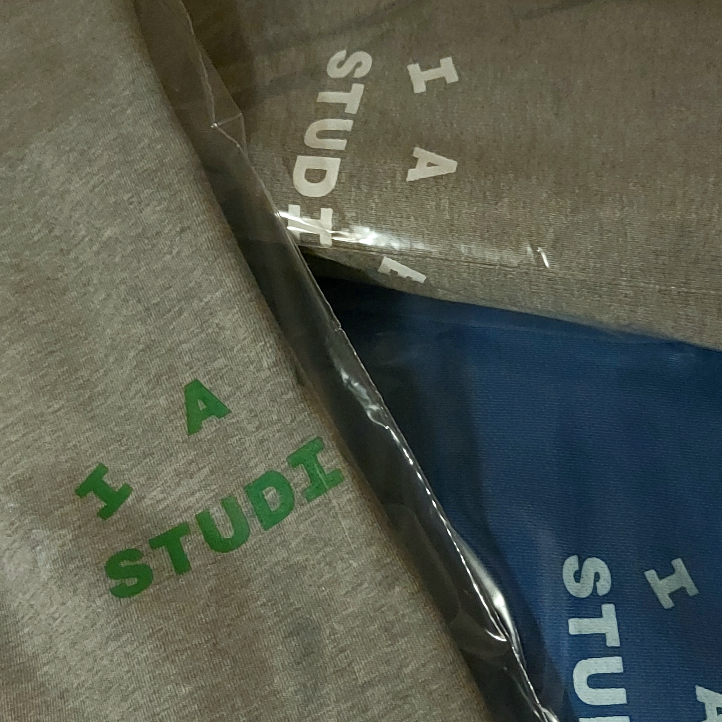 IAB Studio T-Shirt Gray Green - 22FW, IAB Studio Pigment Hoodie Royal Blue - 22FW 착용 스타일