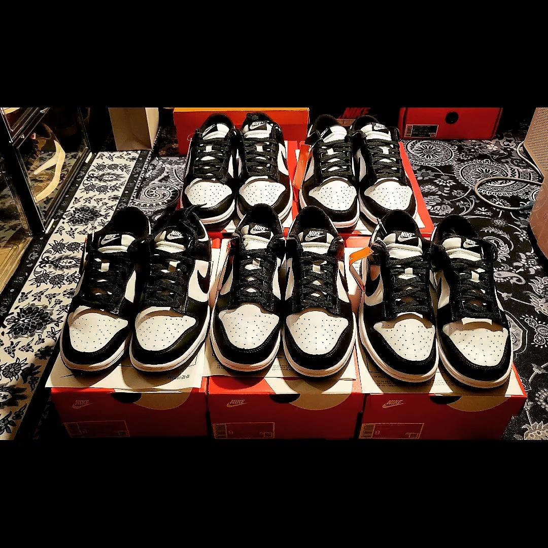 Nike Dunk Low Retro Black 착용 스타일 - 2