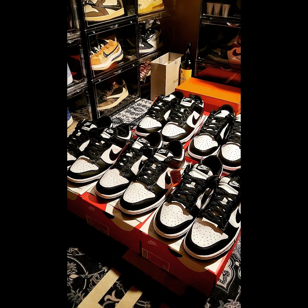 Nike Dunk Low Retro Black 착용 스타일 - 3