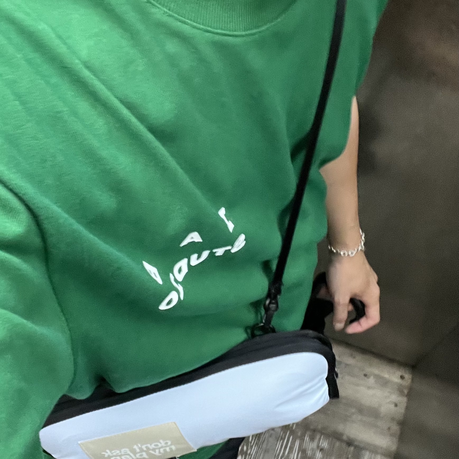 IAB Studio T-Shirt Green - 22FW 착용 스타일