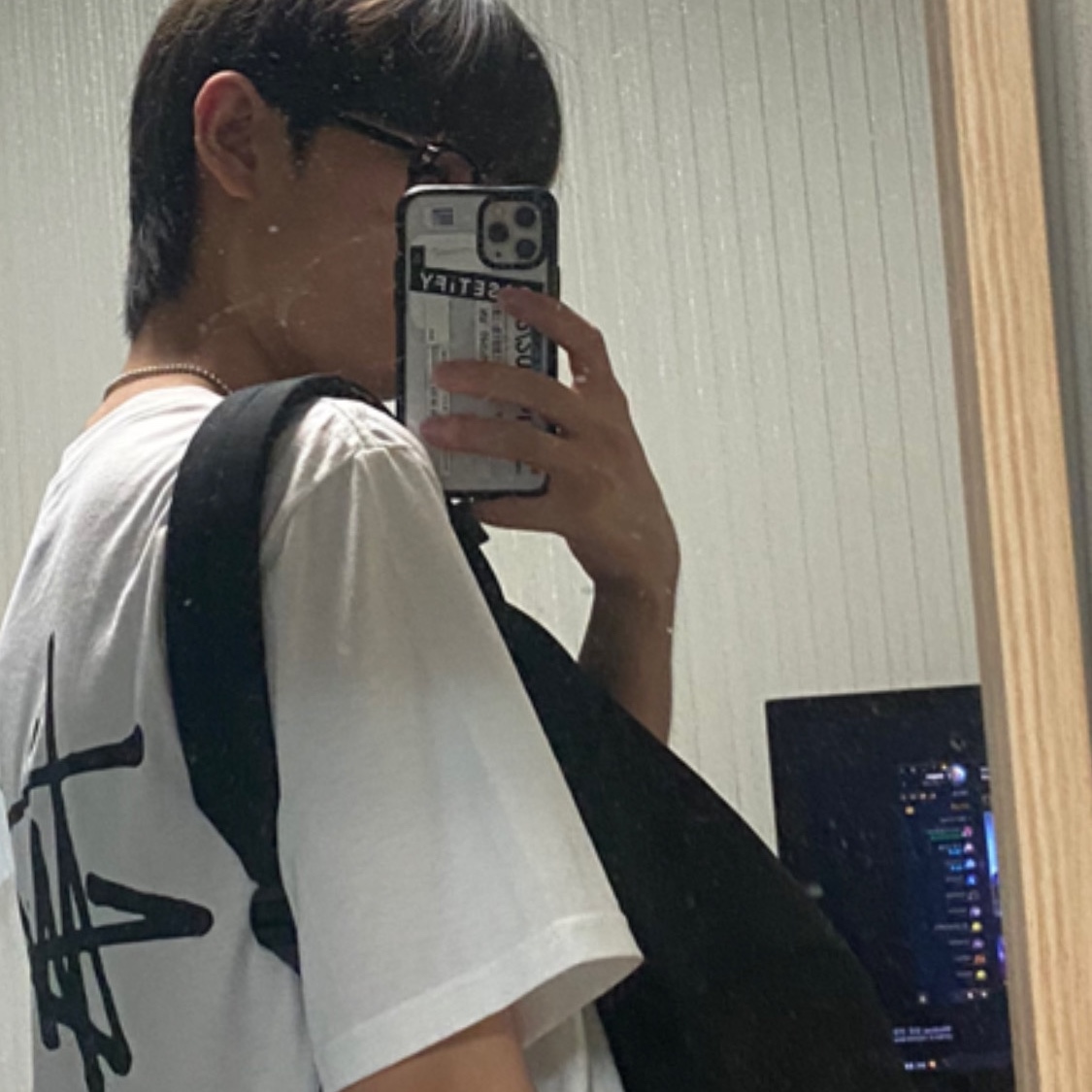 Stussy Basic Stussy T-Shirt White 2022 착용 스타일