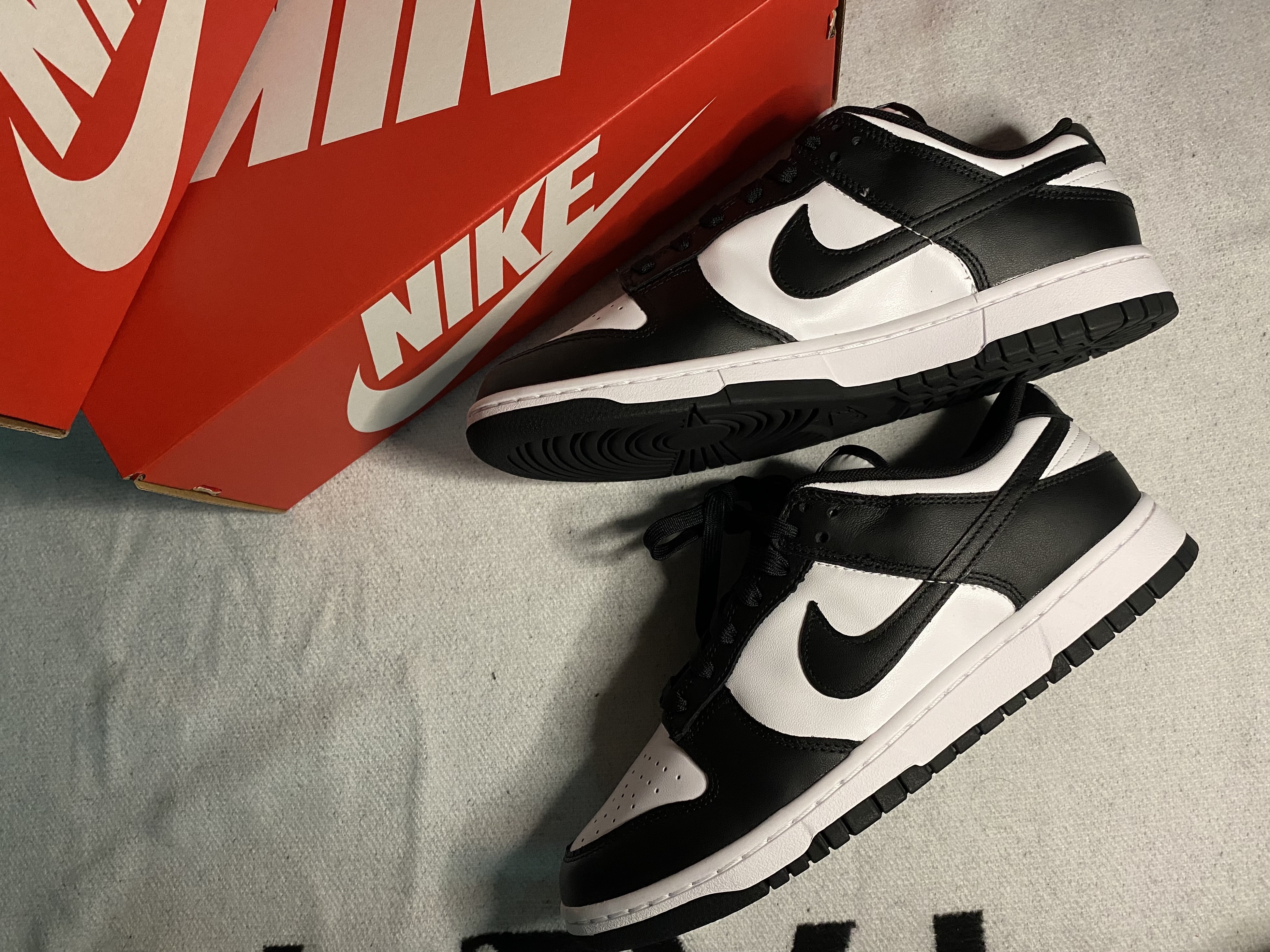 Nike Dunk Low Retro Black, (W) Nike Dunk Low Black 착용 스타일 - 1