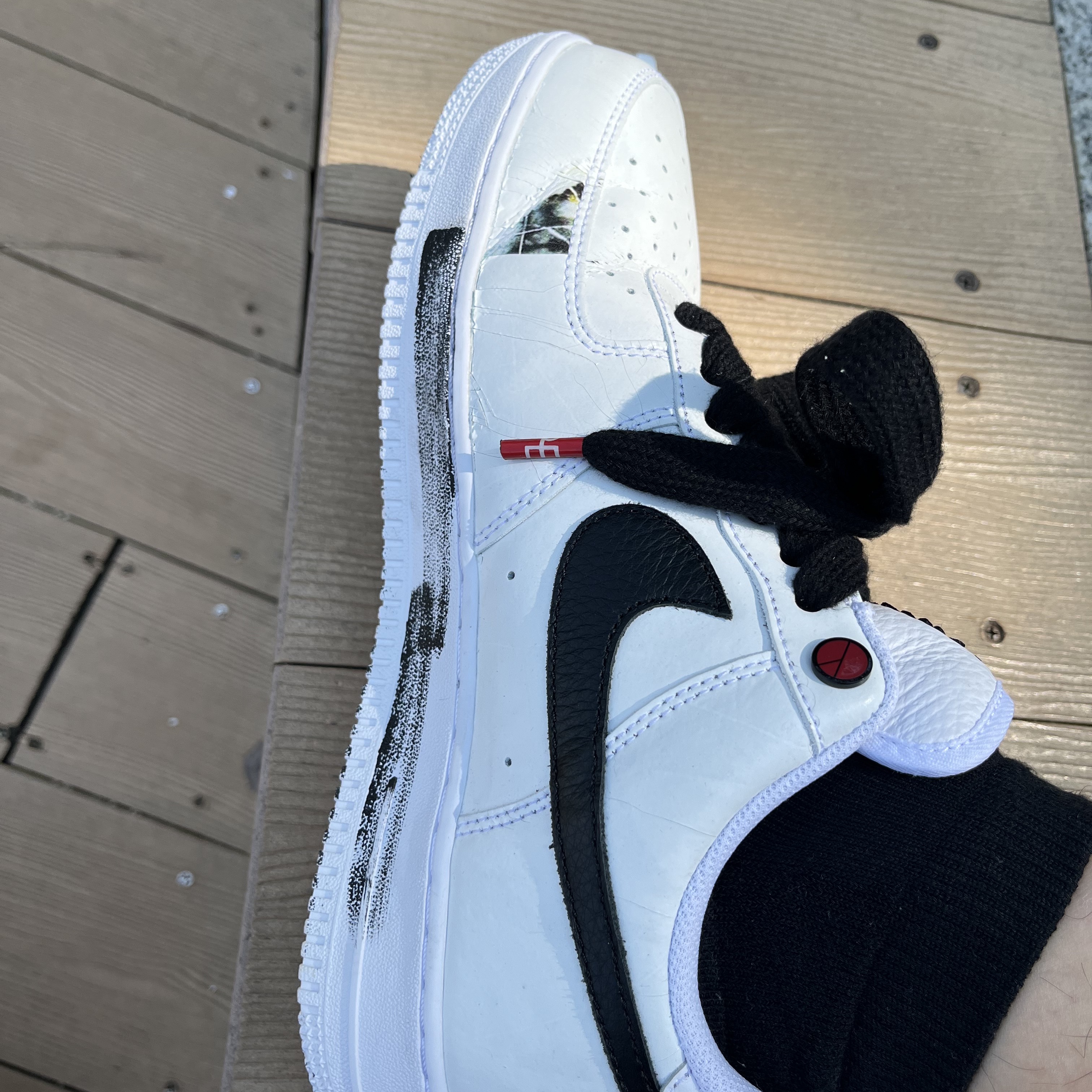 Nike x Peaceminusone Air Force 1 Low Para-Noise 2.0 착용 스타일 - 3