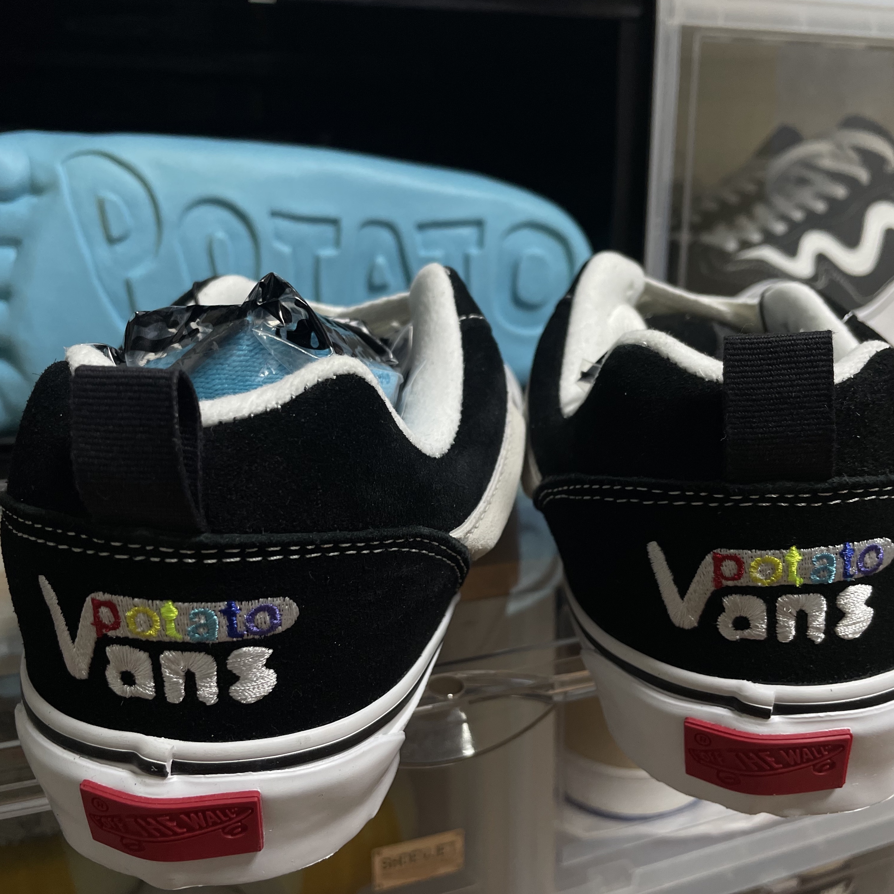 Vans Vault x Imran Potato Knu-Skool VR3 LX Black White 착용 스타일
