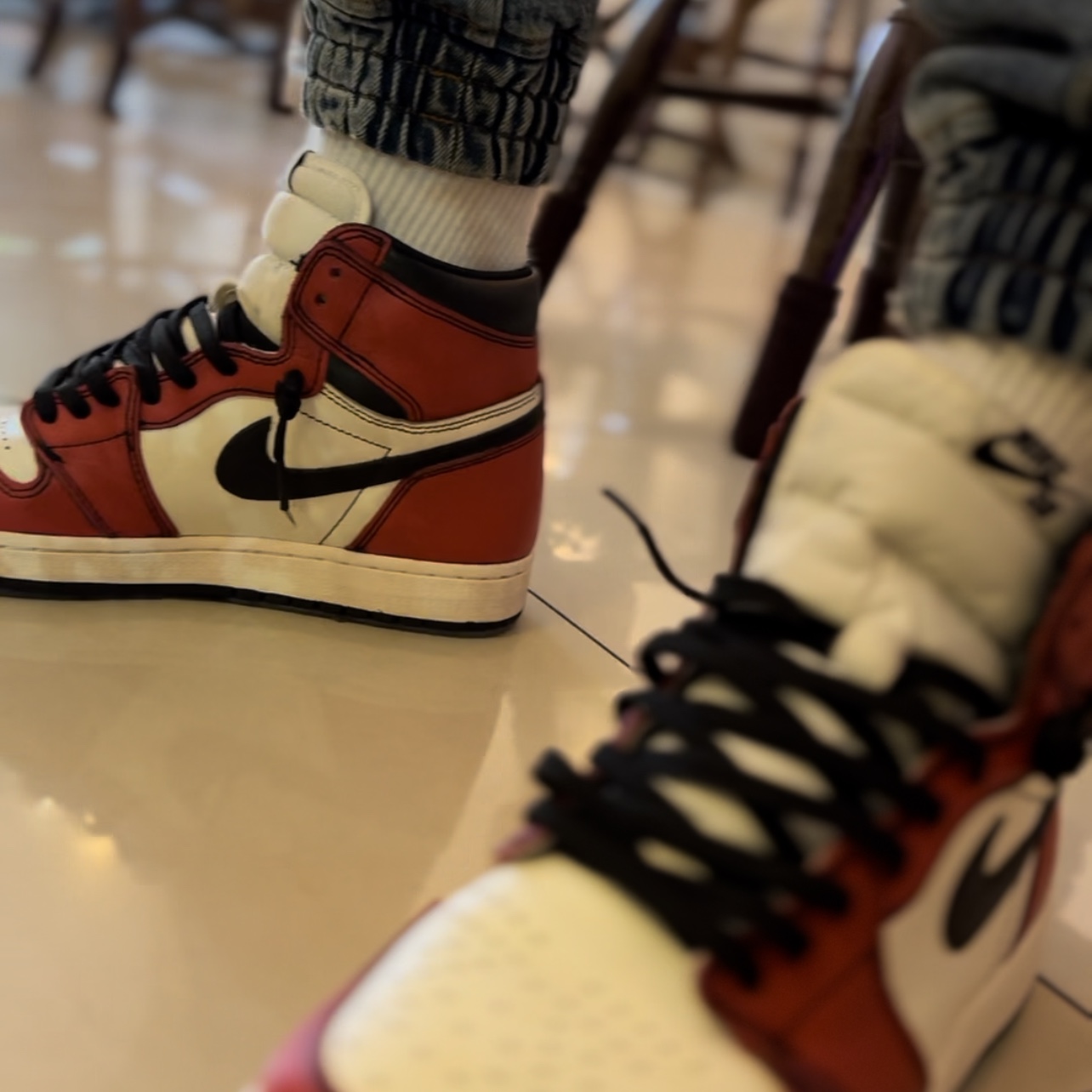 Jordan 1 Retro High OG Defiant SB LA to Chicago 착용 스타일