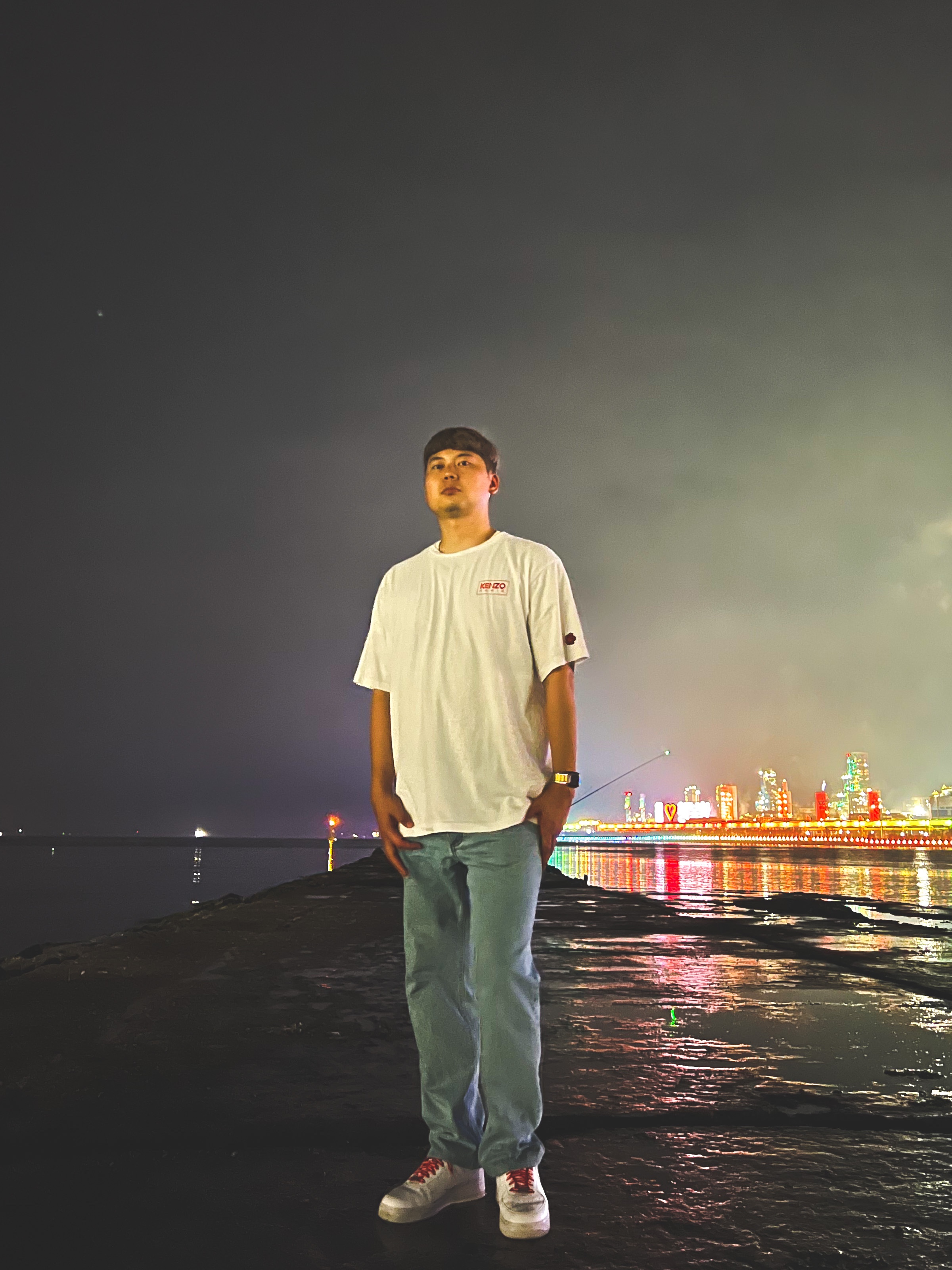 Nike x Supreme Air Force 1 Low White 착용 스타일