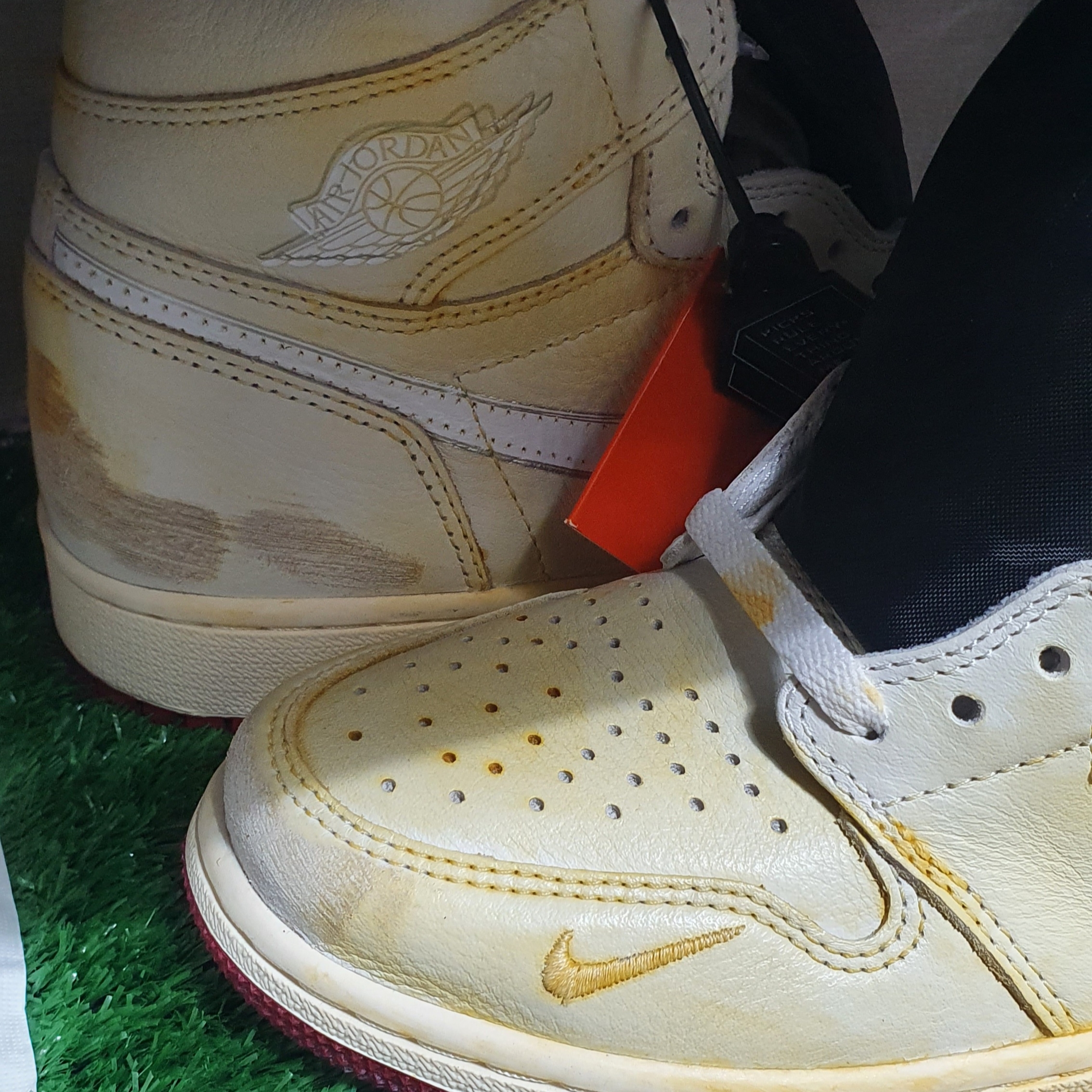 Jordan 1 x Nigel Sylvester Retro High Sail White 착용 스타일 - 1