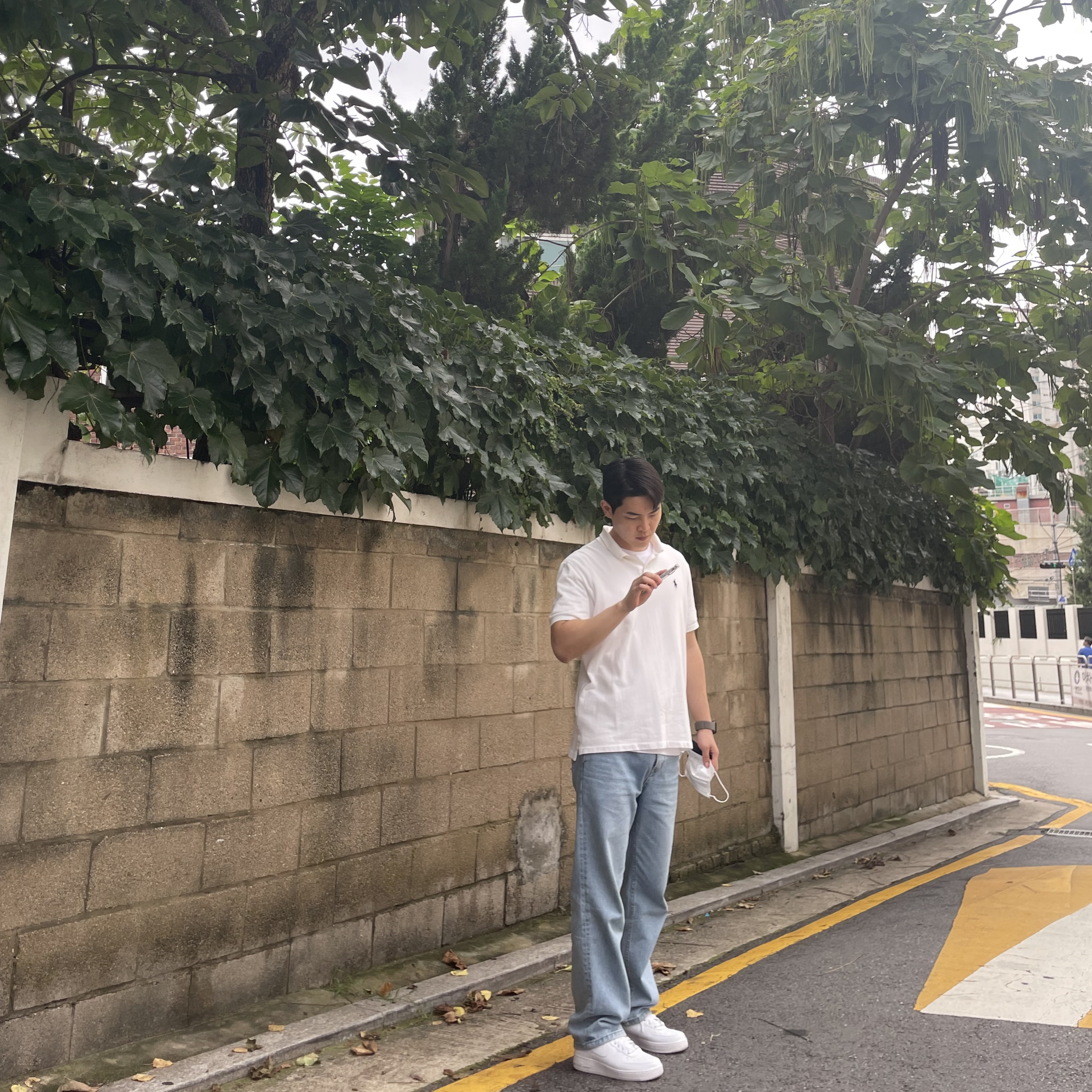 Nike Air Force 1 '07 Low White 착용 스타일