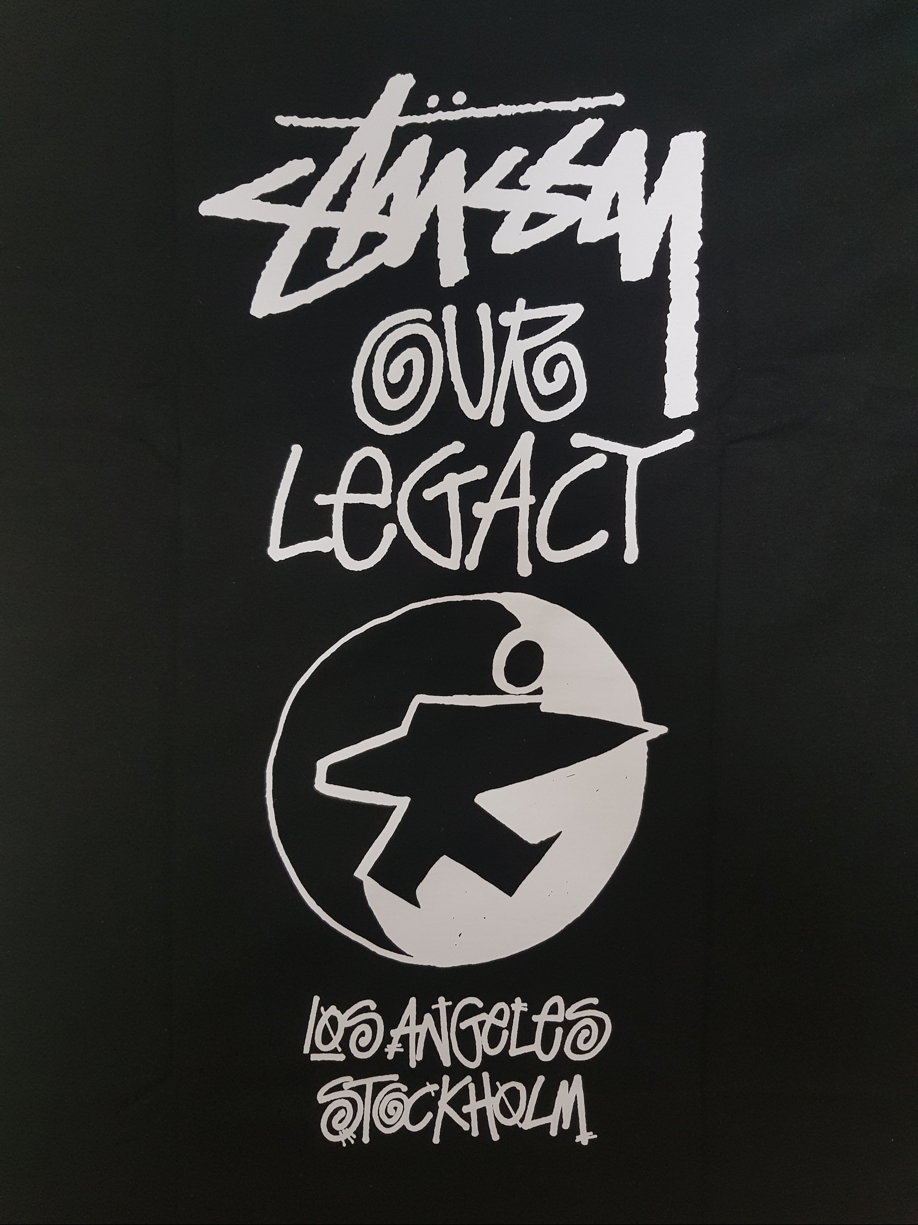 Stussy x Our Legacy Surfman T-Shirt Black - 21SS 착용 스타일 - 1