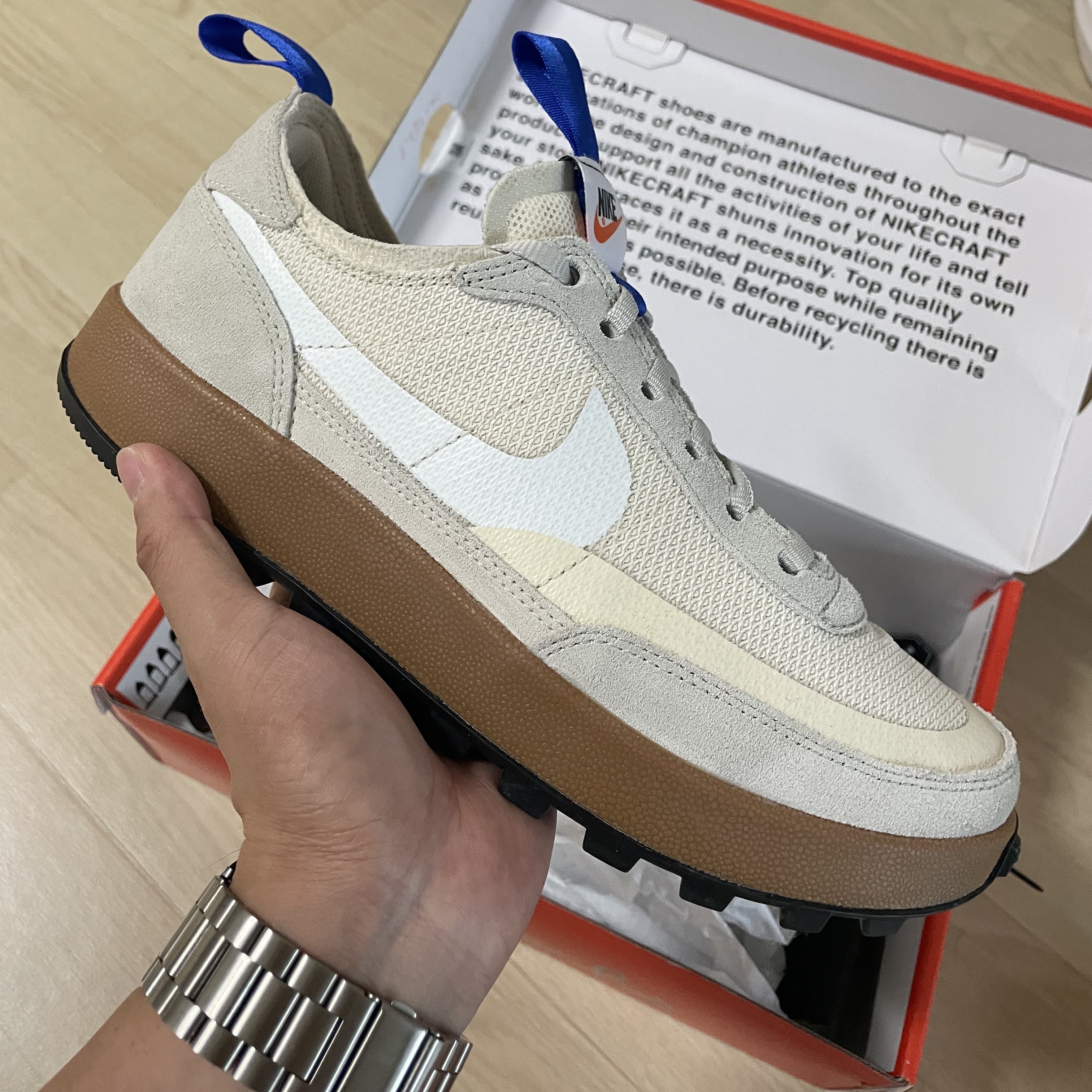 Nike x Tom Sachs General Purpose Shoe Light Cream 착용 스타일