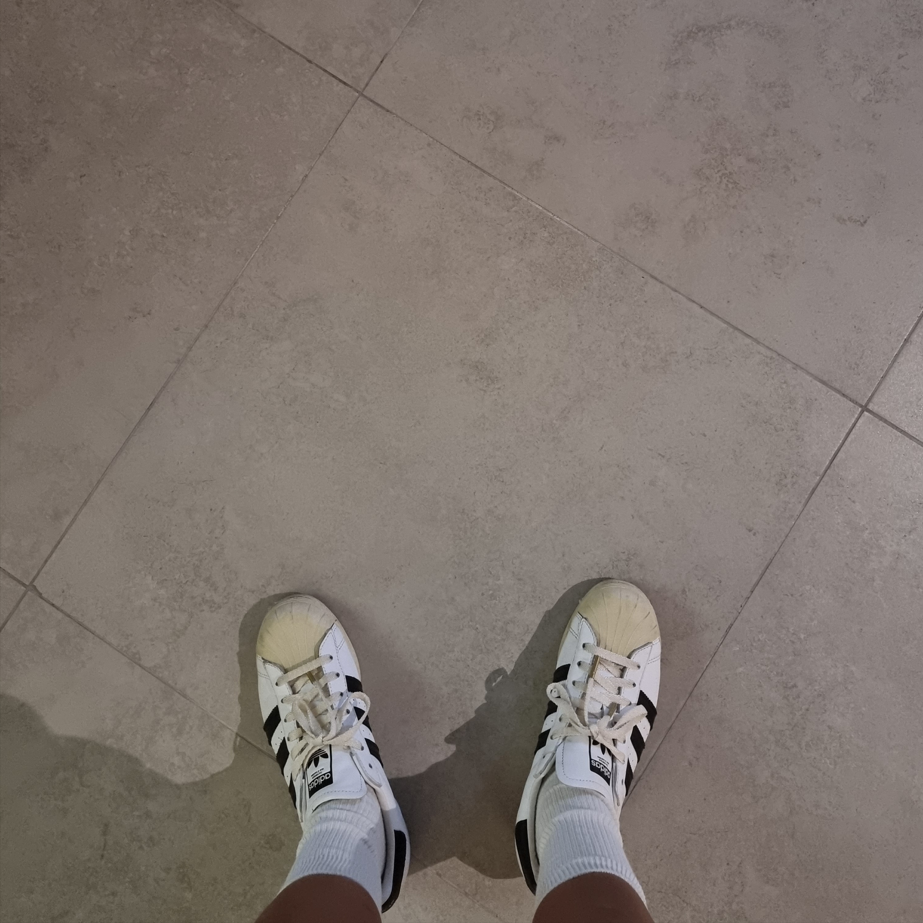 Adidas Superstar Premium White Black 착용 스타일