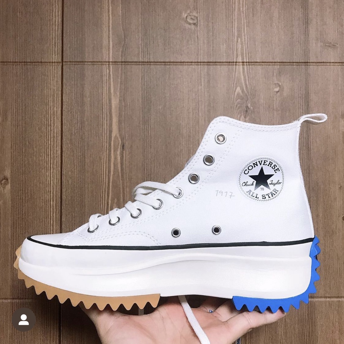 Converse x JW Anderson Run Star Hike Hi White 착용 스타일
