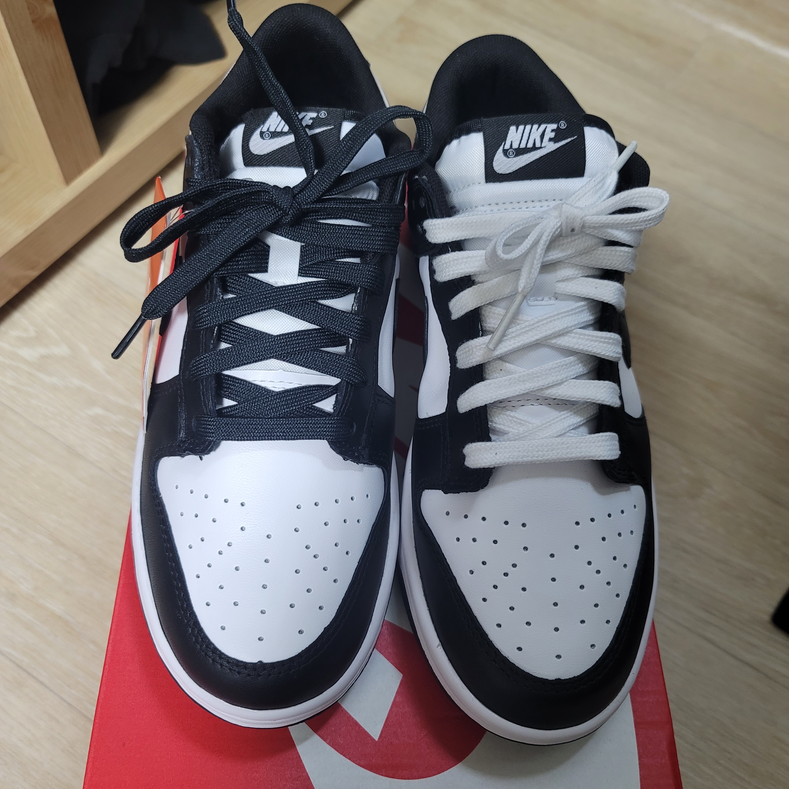 Nike Dunk Low Retro Black 착용 스타일 - 3