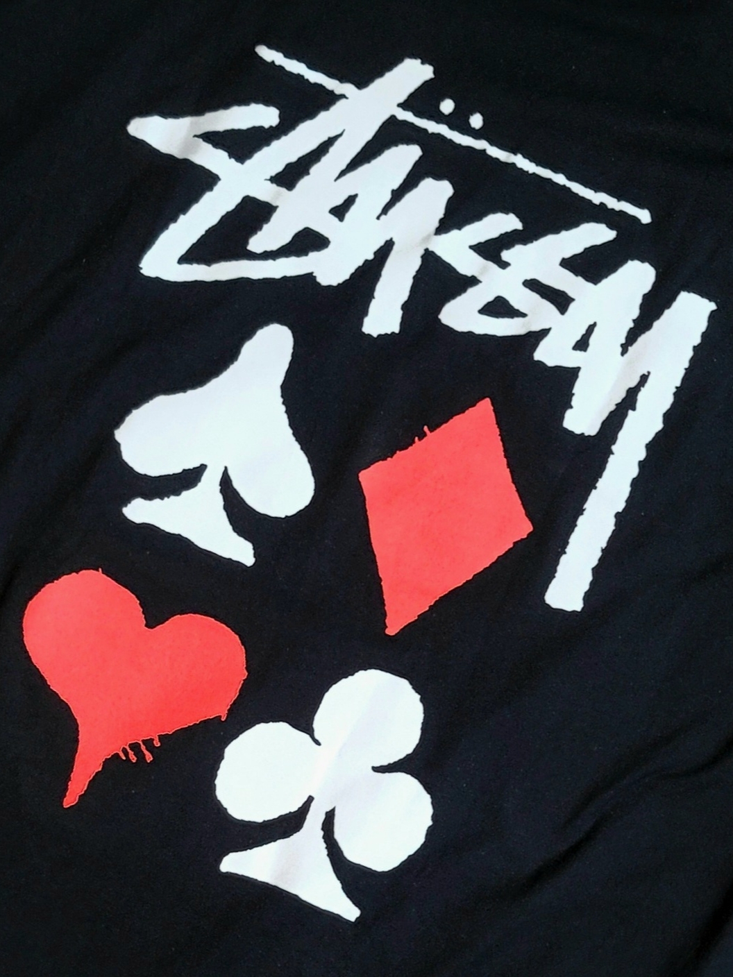 Stussy Full Deck 2 T-Shirt Black 착용 스타일