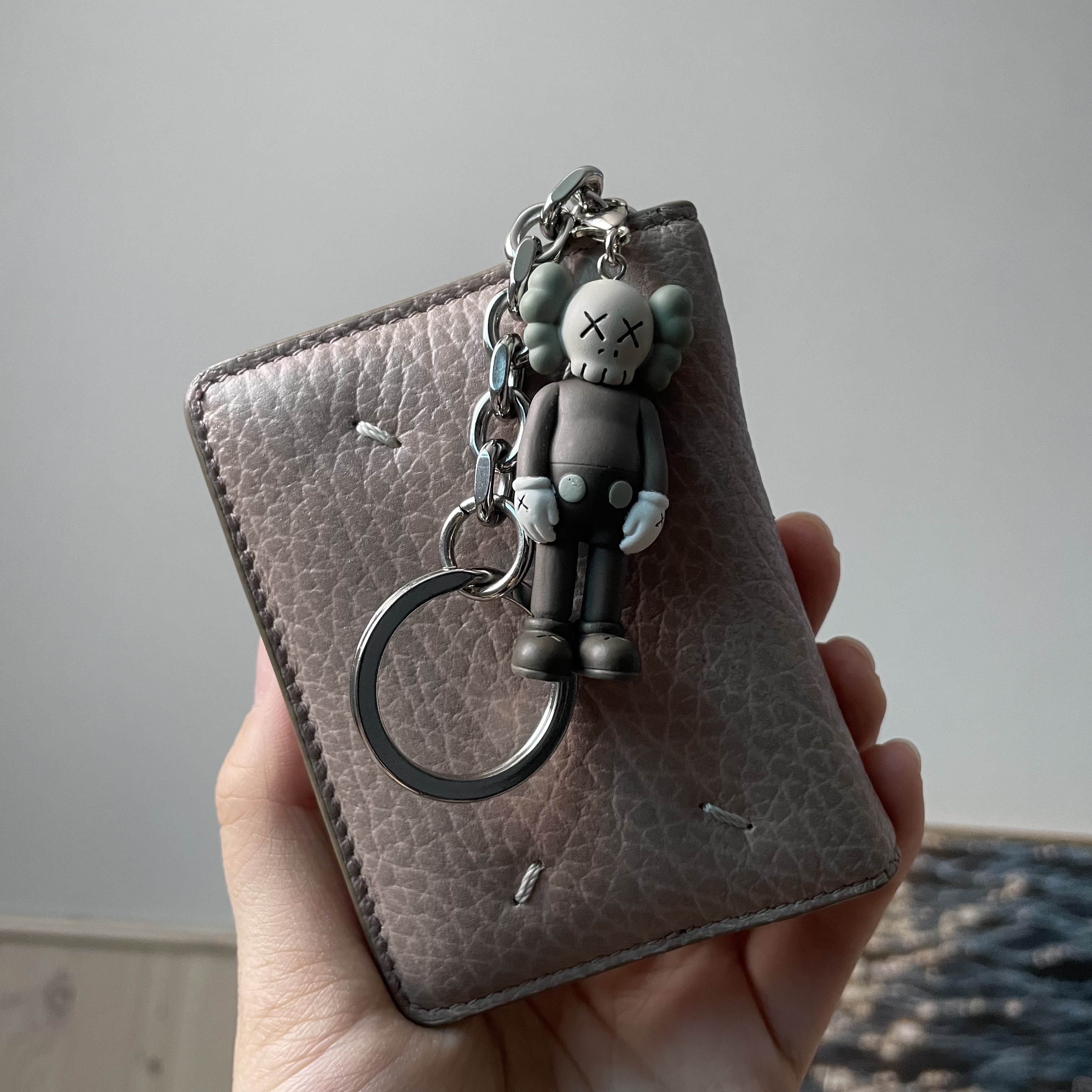 Kaws Tokyo First Companion Keychain Brown 착용 스타일