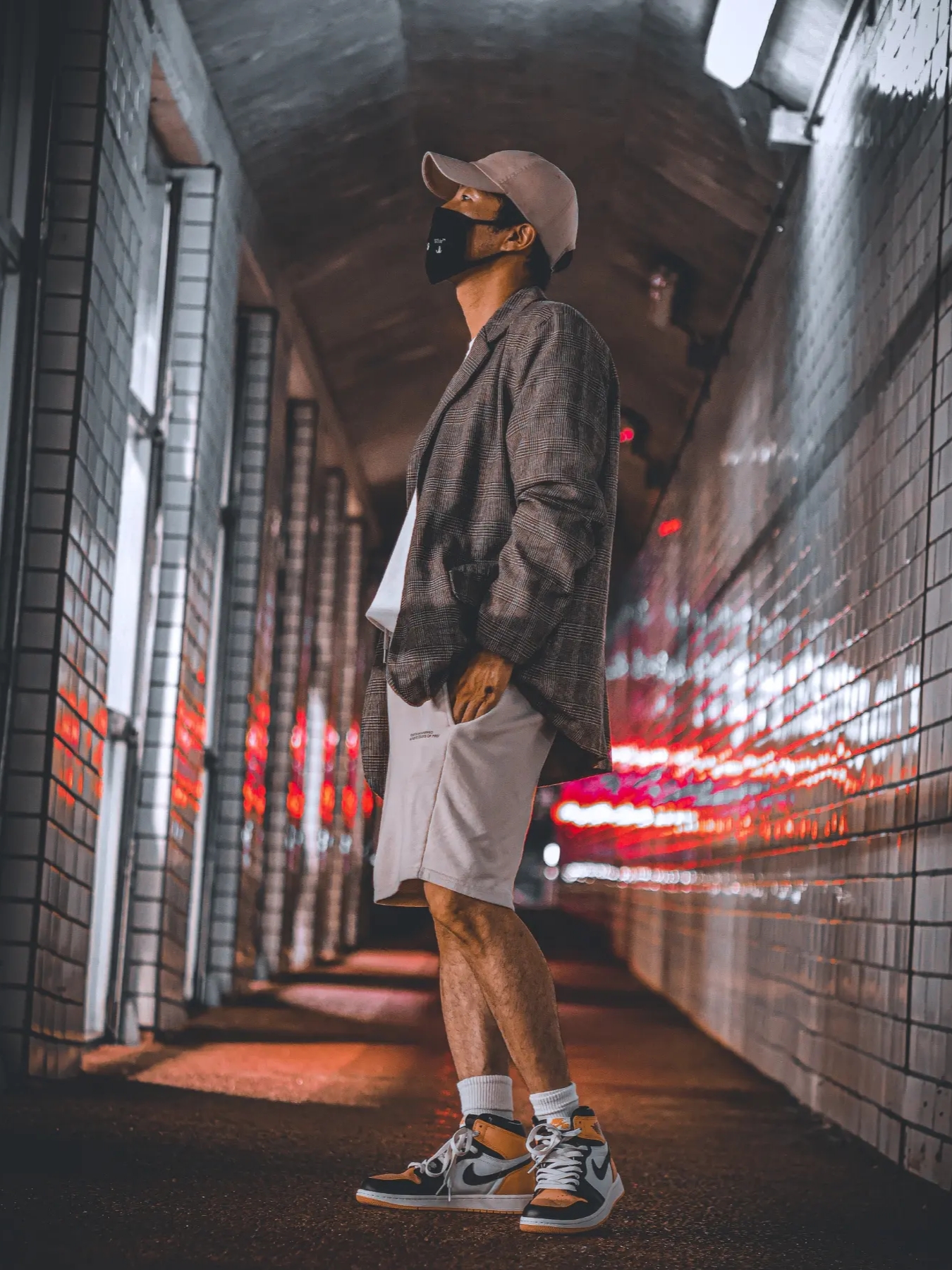 Jordan 1 Retro High OG Taxi, IAB Studio x Ottogi Mayonnaise 50th Anniversary T-Shirt White 착용 스타일 - 1