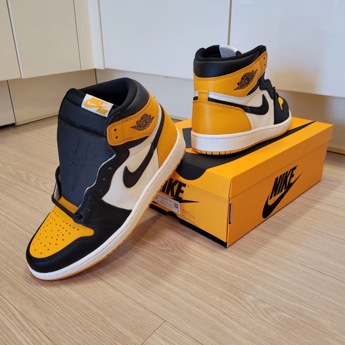 Jordan 1 Retro High OG Taxi 착용 스타일 - 3