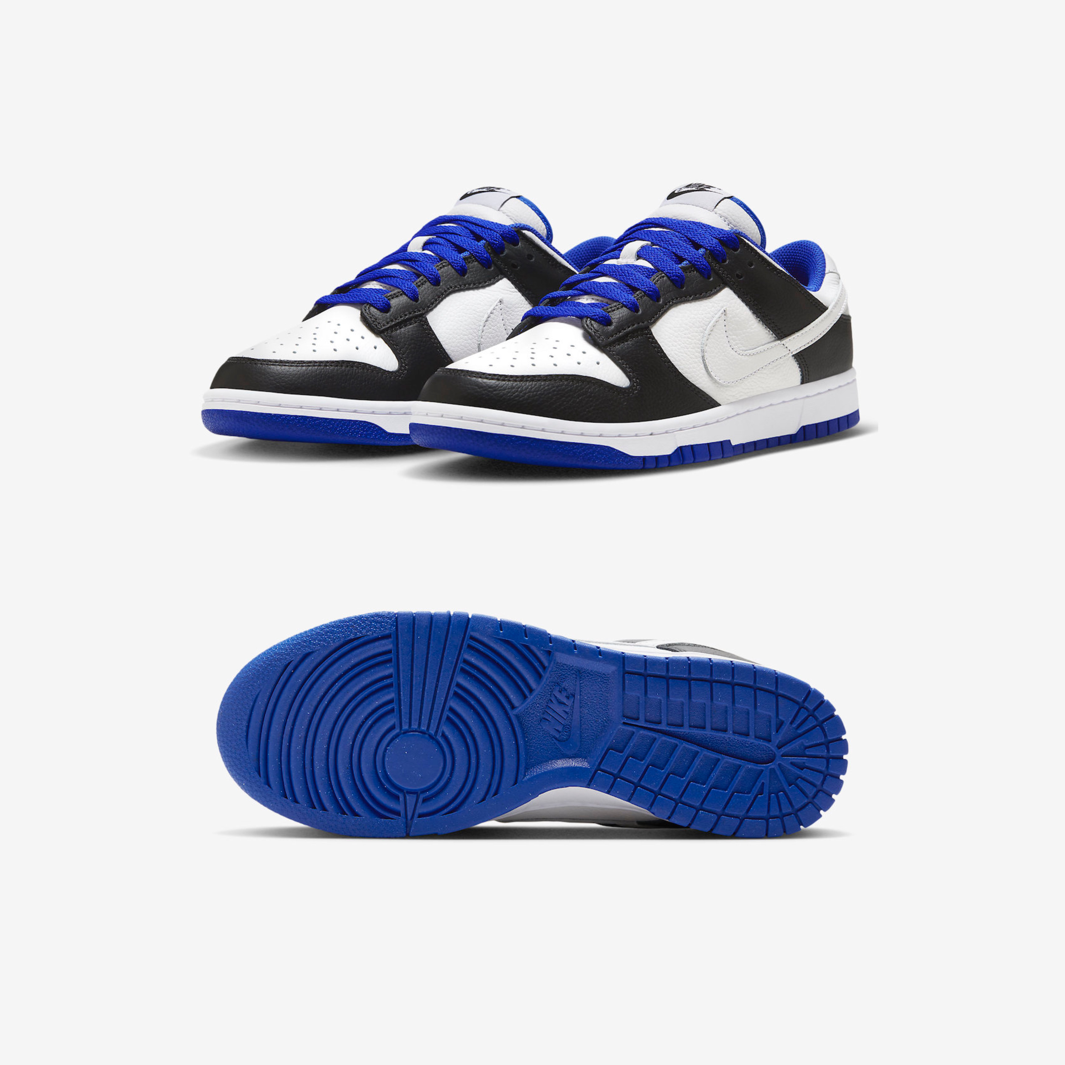 Nike SB Dunk Low Pro Premium Deep Royal Blue, Nike Dunk Low Retro Black 착용 스타일 - 2