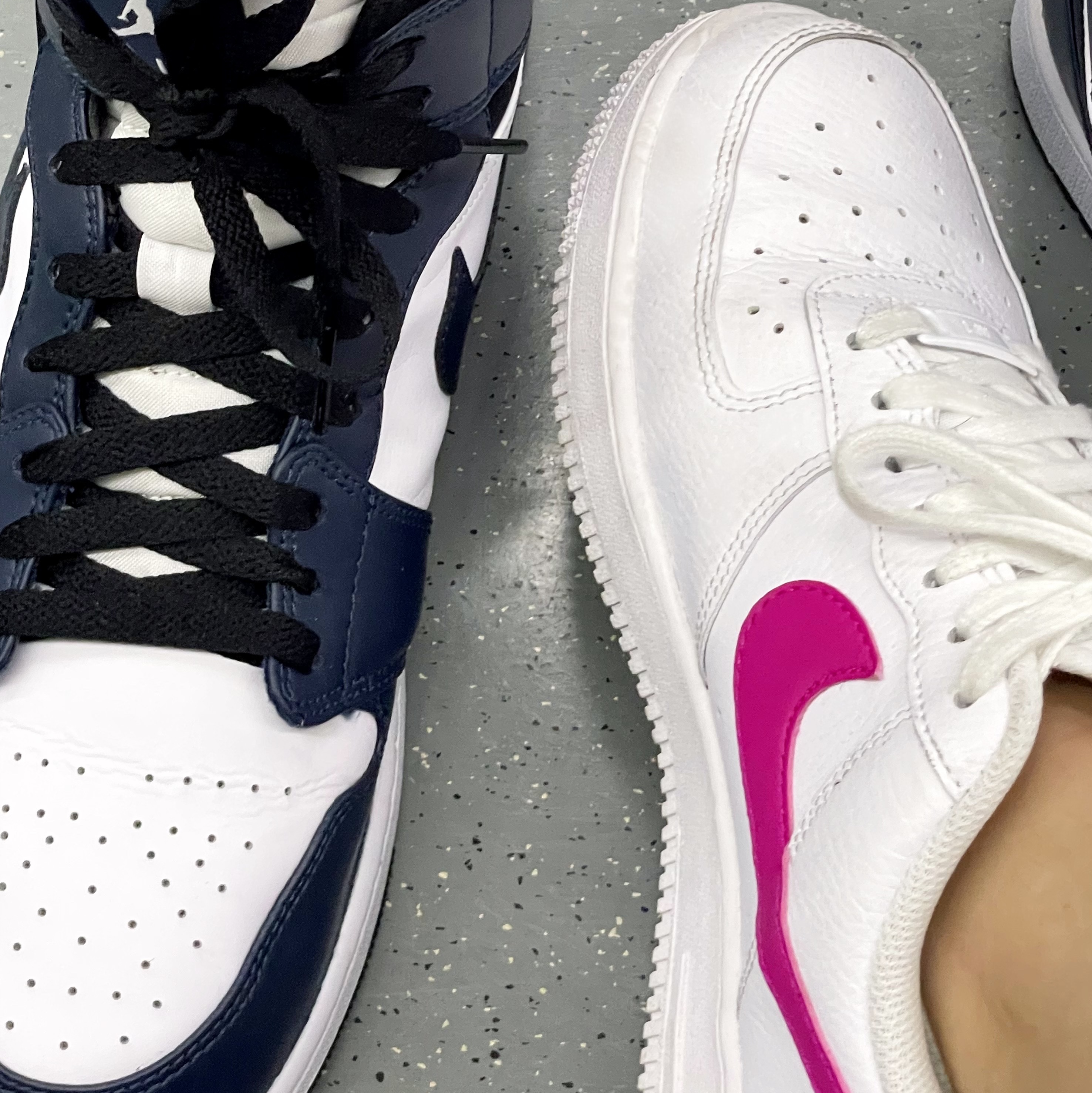 (W) Nike Air Force 1 '07 White Pink Prime 착용 스타일
