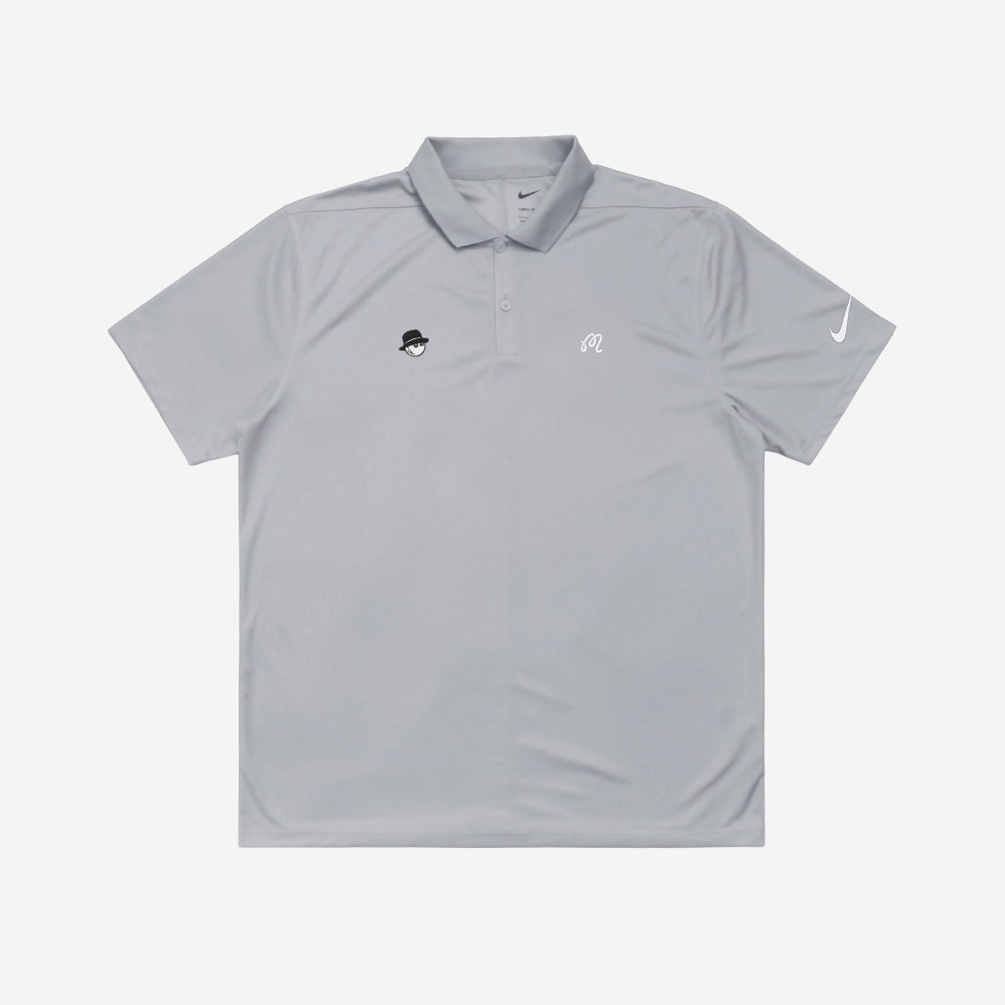 Malbon Golf x Nike Dri-Fit Victory Solid Polo Cooper Buckets Light Smoke Grey 상세 이미지 1