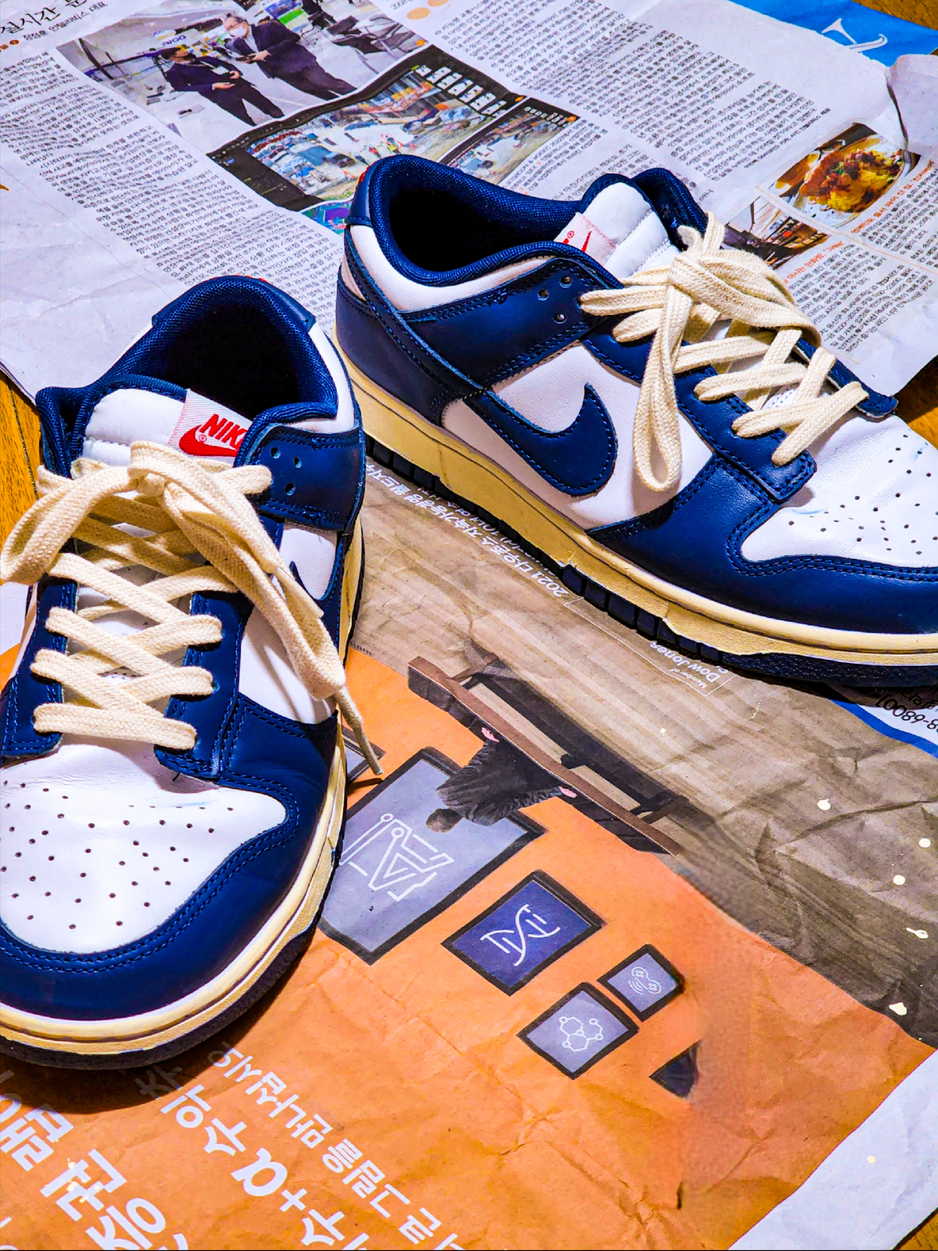Nike Dunk Low Retro Valerian Blue 착용 스타일 - 2