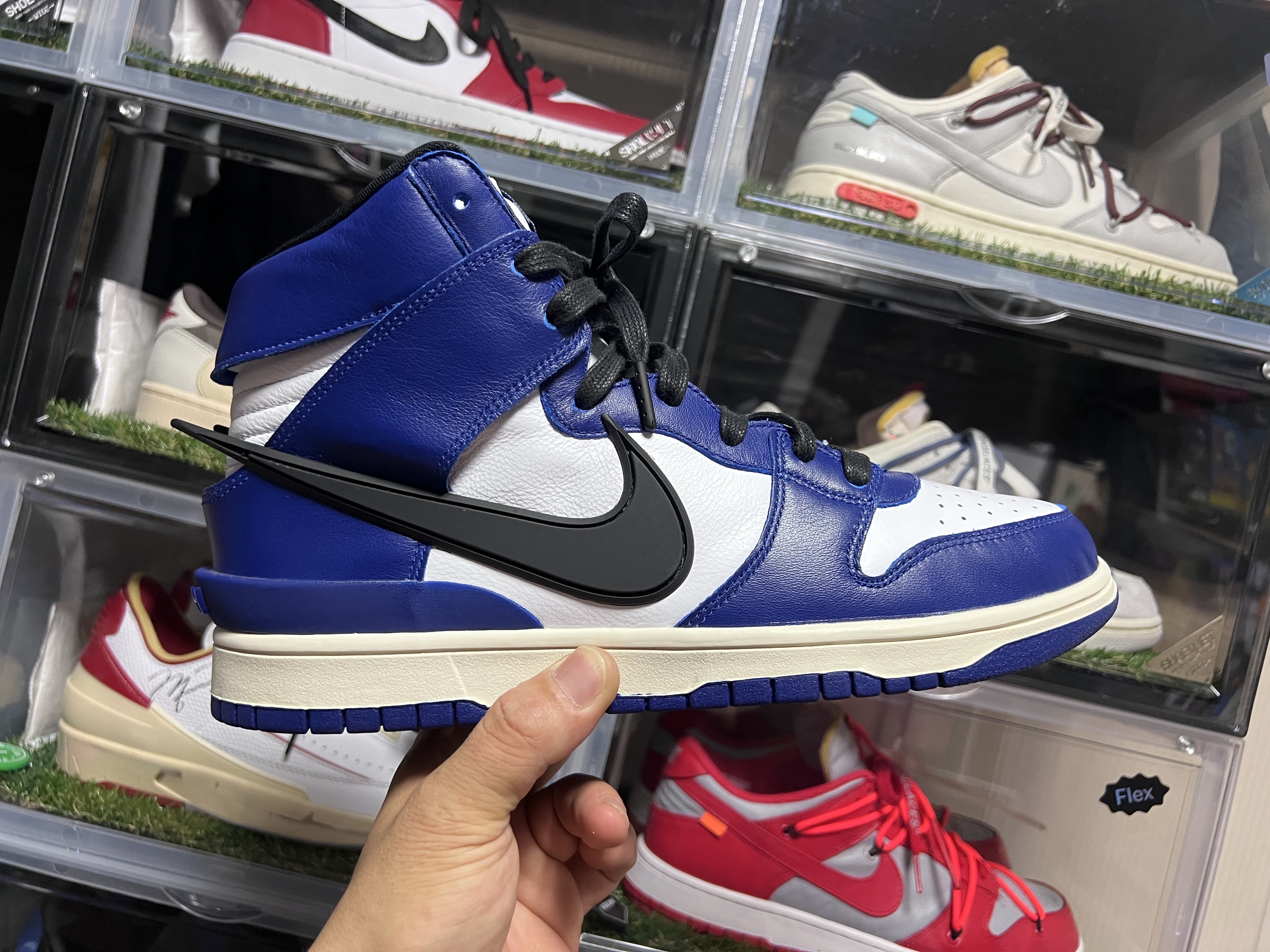 Nike x Ambush Dunk High Deep Royal Blue 착용 스타일 - 1