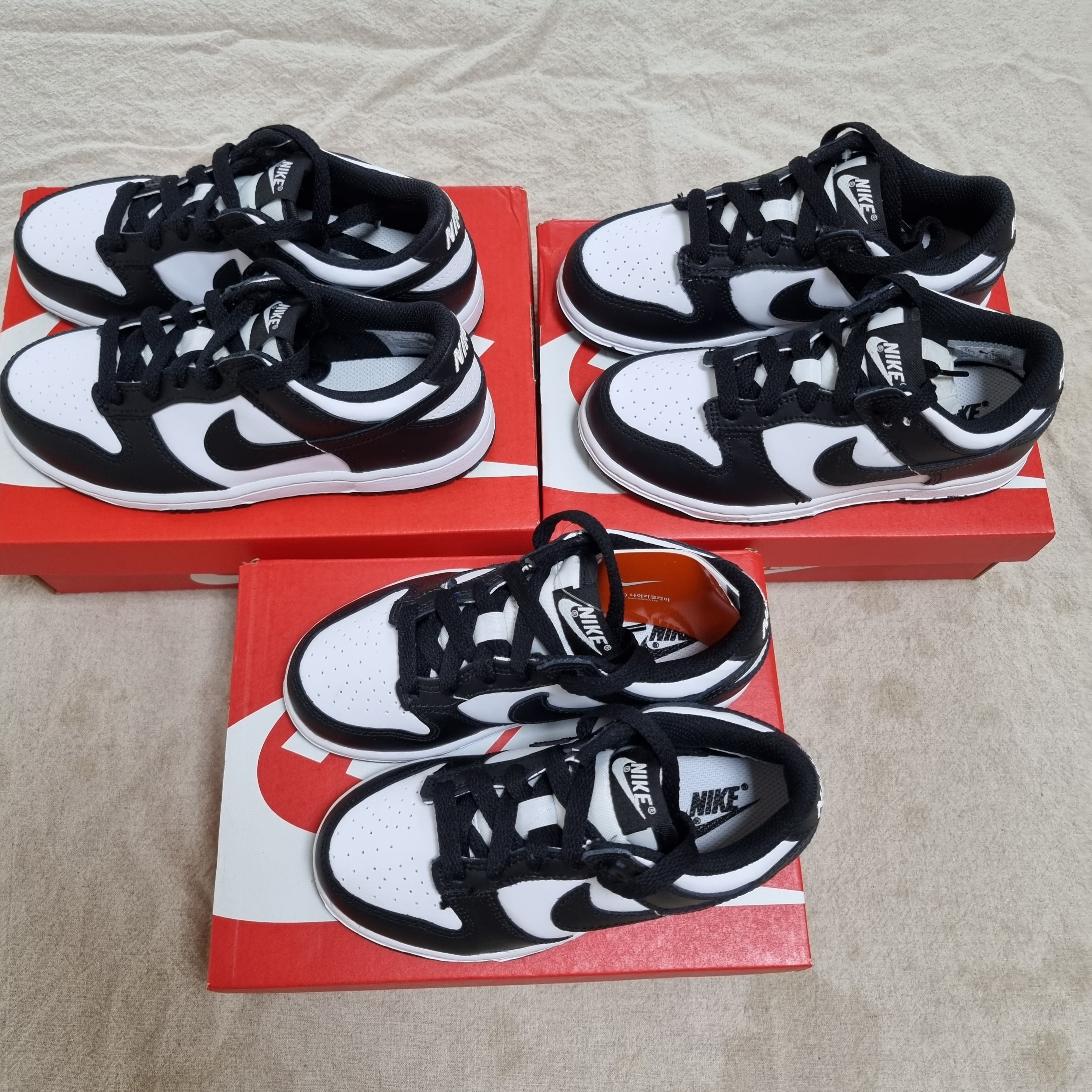 (W) Nike Dunk High Black and White, (PS) Nike Dunk Low Black 착용 스타일 - 4