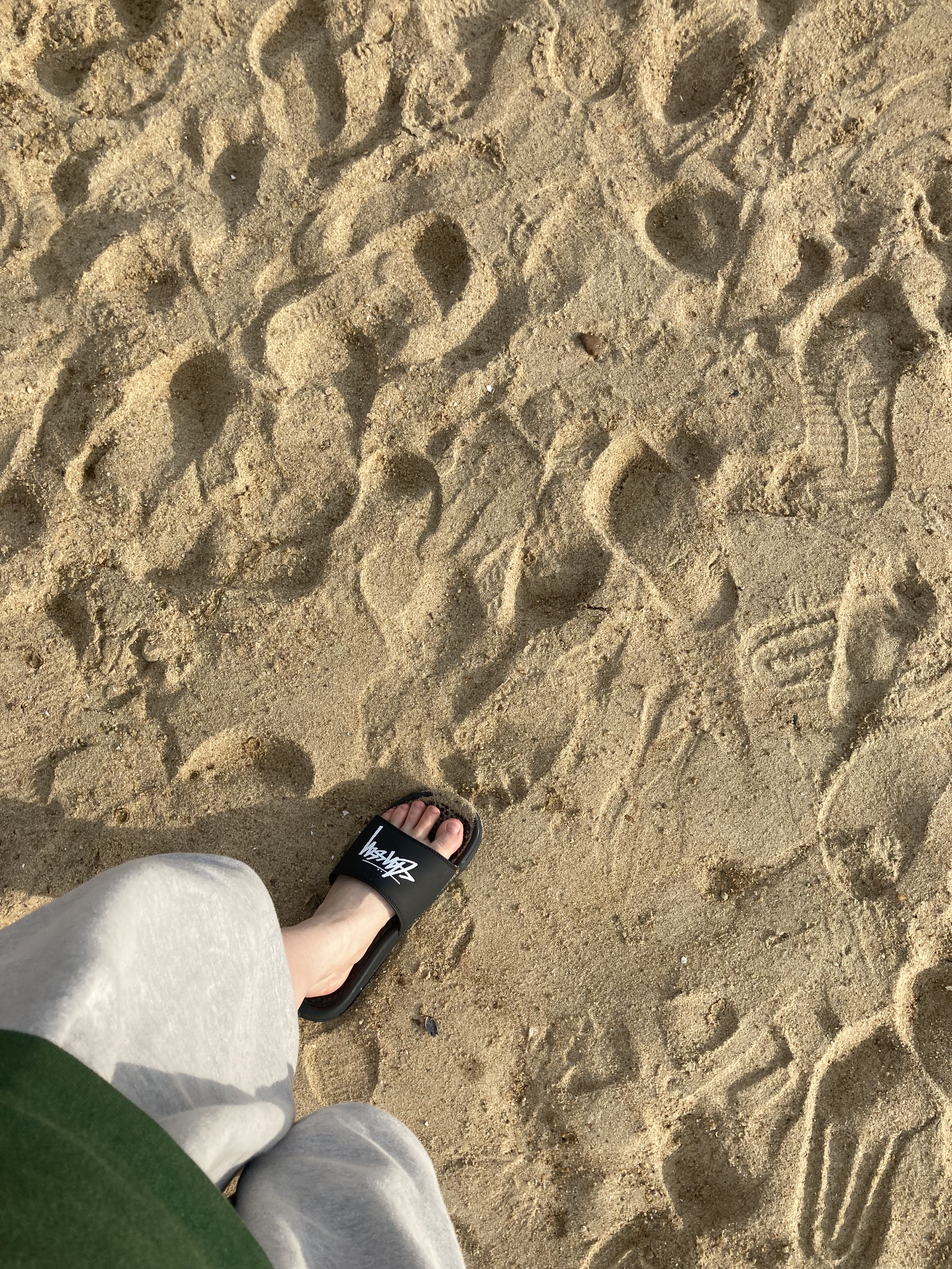 Nike x Stussy Benassi Slide Off Noir 착용 스타일 - 1