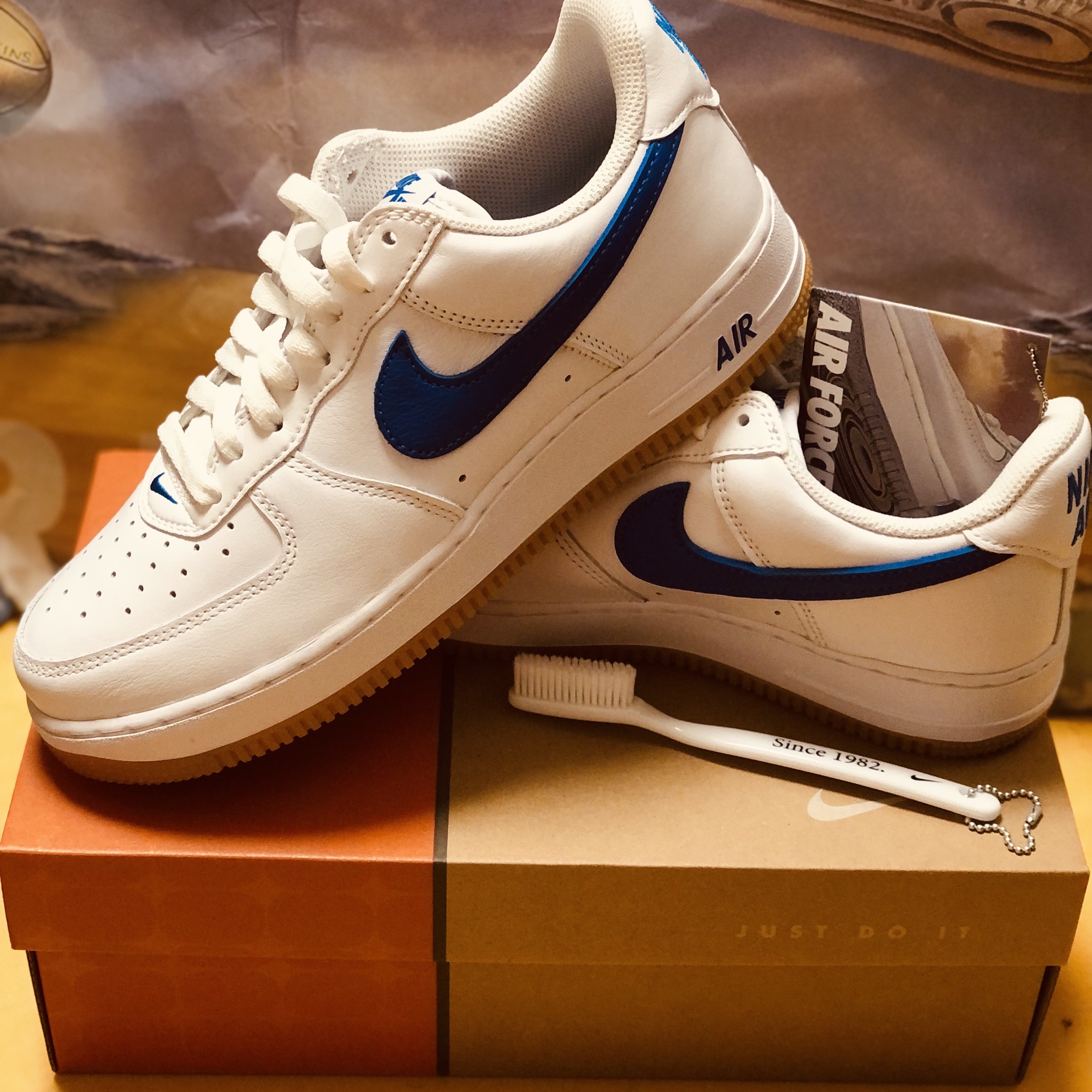 Nike Air Force 1 Low Retro Color of the Month Varsity Royal 착용 스타일