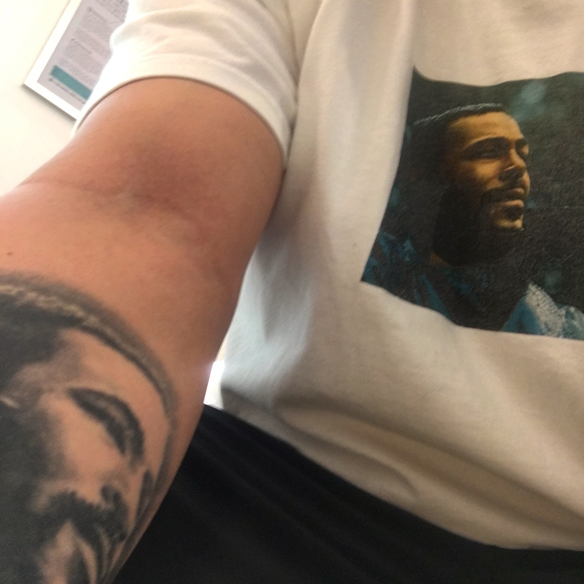 Supreme Marvin Gaye T-Shirt White - 18FW 착용 스타일