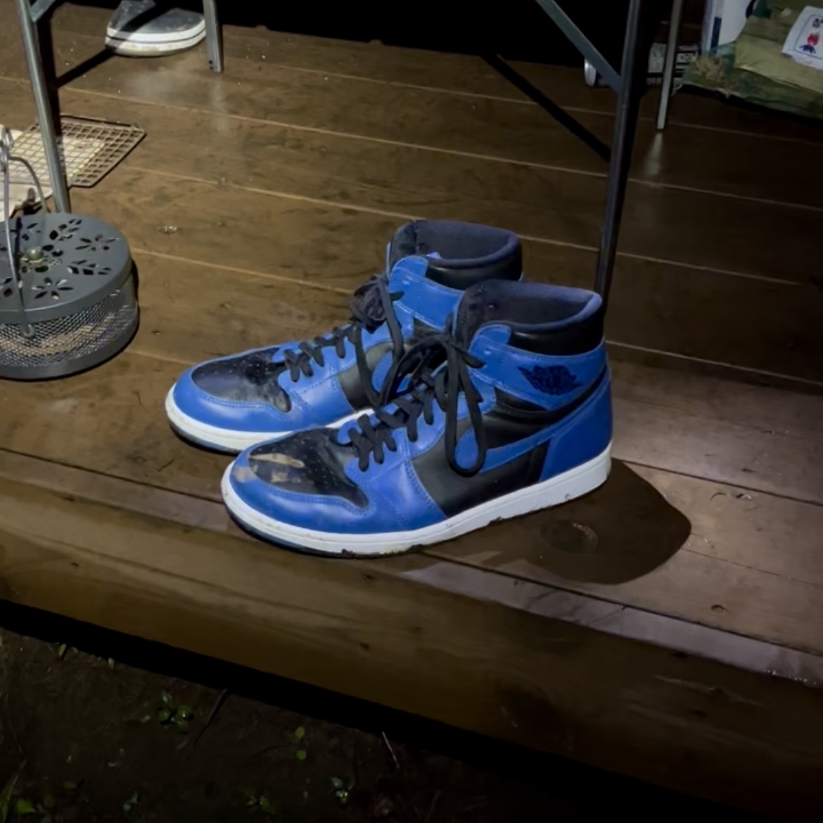 Jordan 1 Retro High OG Dark Marina Blue, (GS) Jordan 1 Retro High OG Dark Marina Blue 착용 스타일 - 2