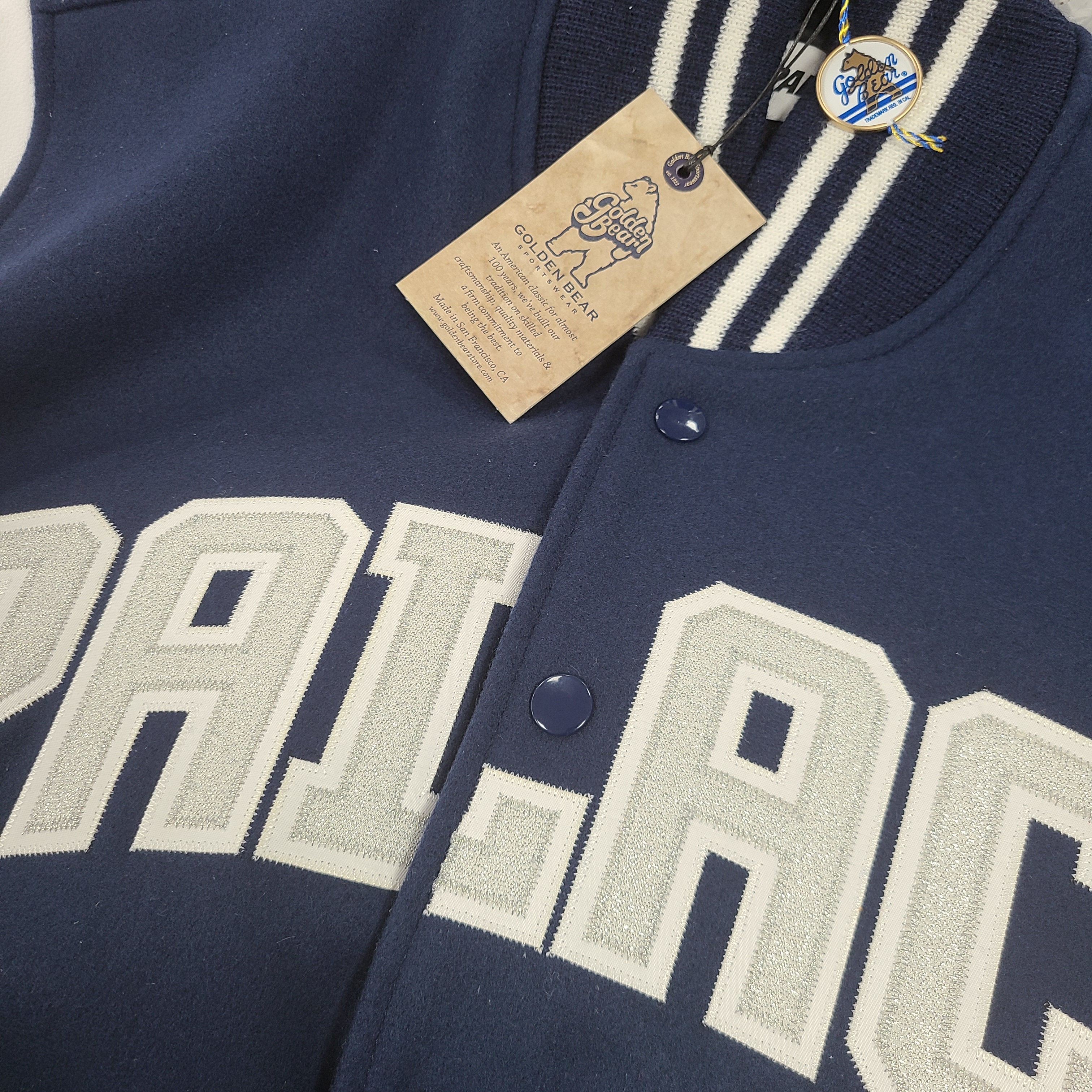 Palace Greek Varsity Jacket Blue - 22FW 착용 스타일 - 1