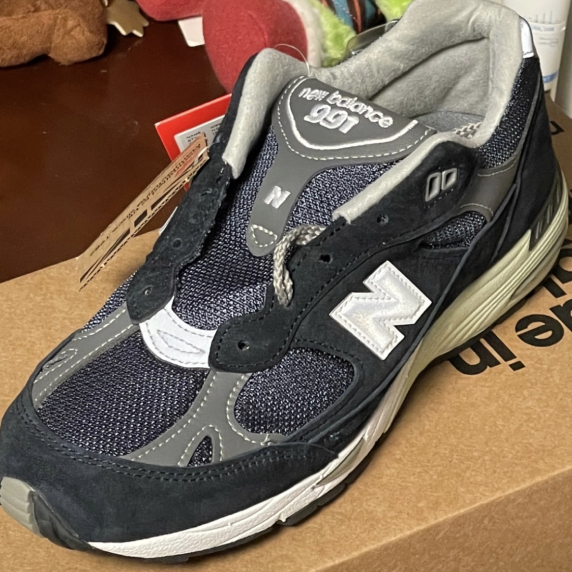 (W) New Balance 991 Made in UK Navy, New Balance 991 Made in UK Navy 착용 스타일