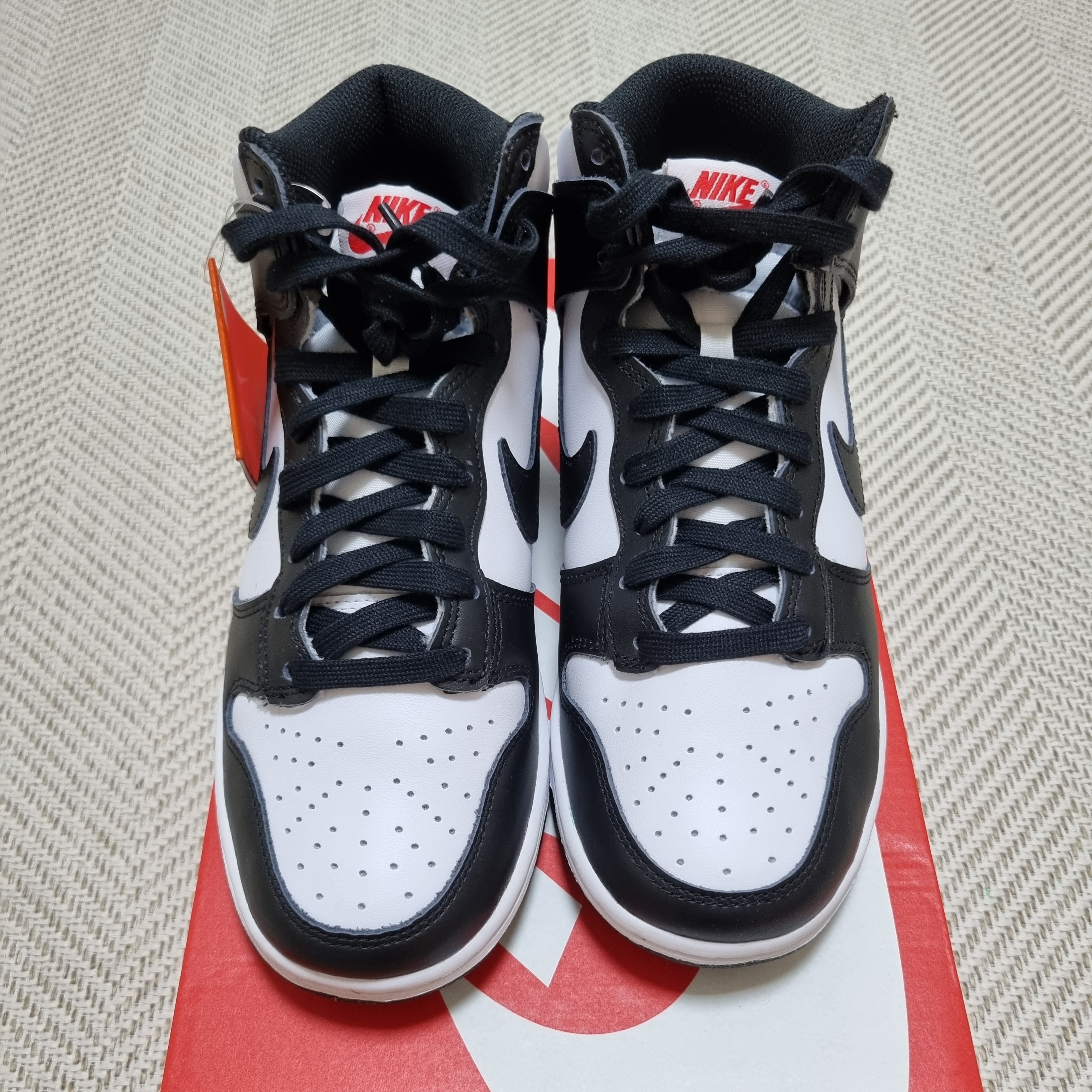 (W) Nike Dunk High Black and White, (PS) Nike Dunk Low Black 착용 스타일 - 2