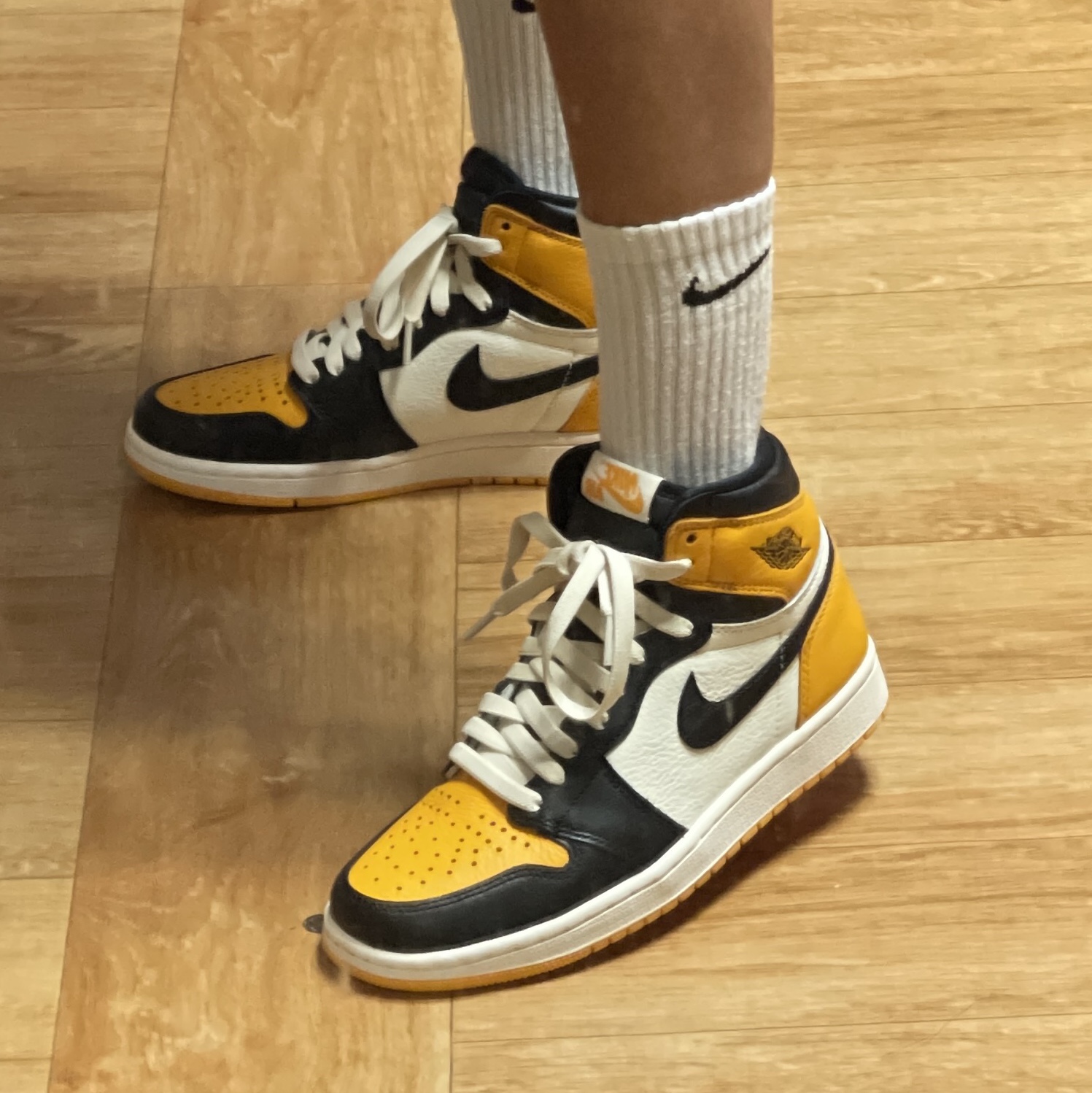 Jordan 1 Retro High OG Taxi, (GS) Jordan 1 Retro High OG Taxi 착용 스타일