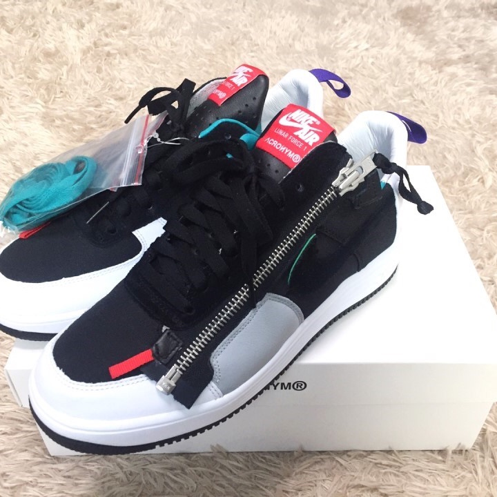 Nike x Acronym Lunar Force 1 SP Zip Turbo Green 착용 스타일 - 5