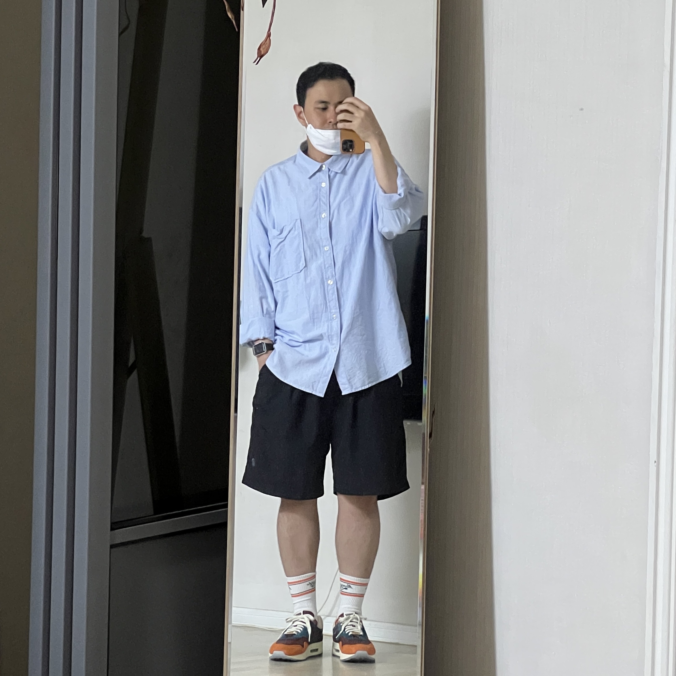 Nike x Kasina Air Max 1 SP Won-Ang Orange 착용 스타일 - 1