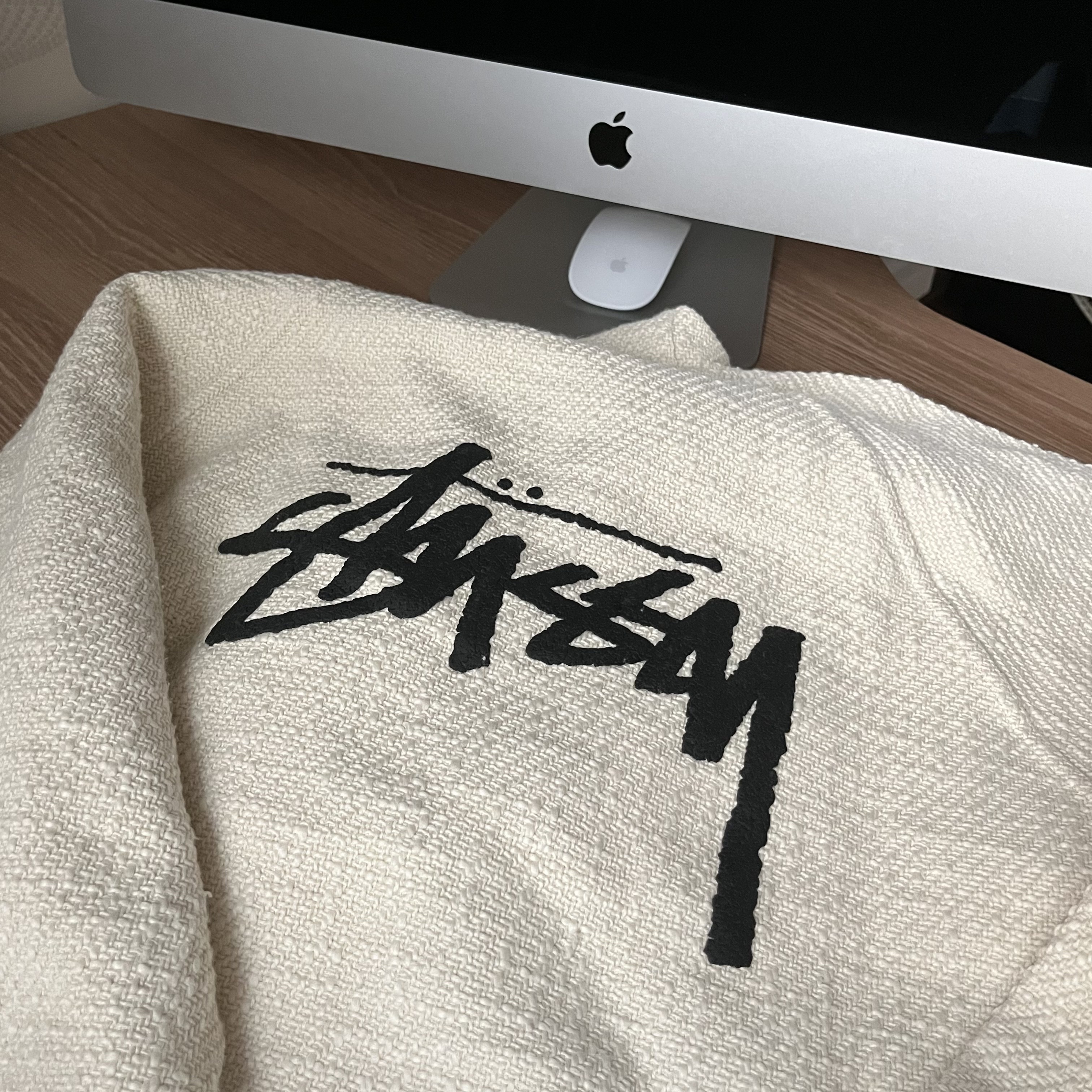 Nike x Stussy NRG Fleece Hemp Pullover Natural 착용 스타일