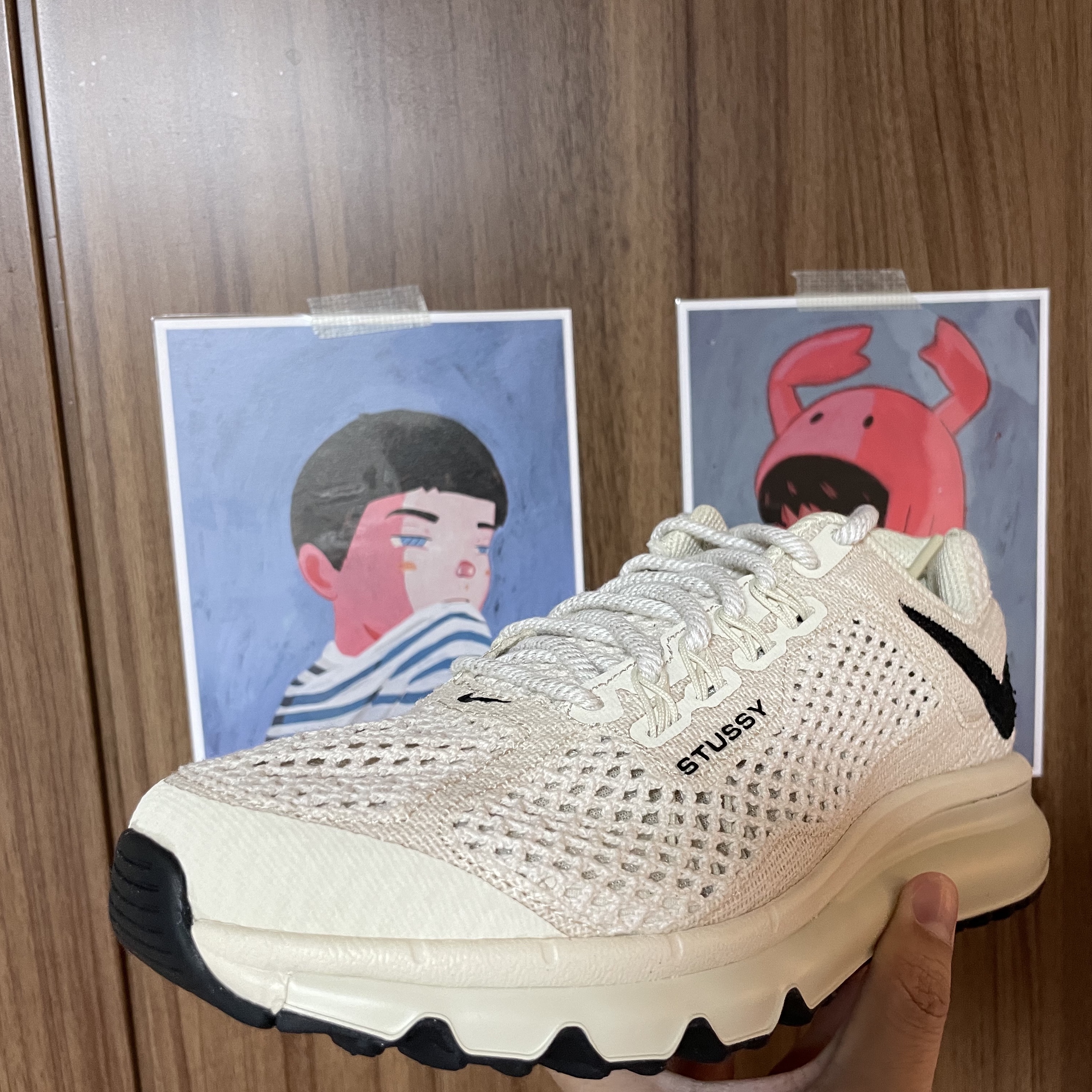 Nike x Stussy Air Max 2013 Fossil 착용 스타일