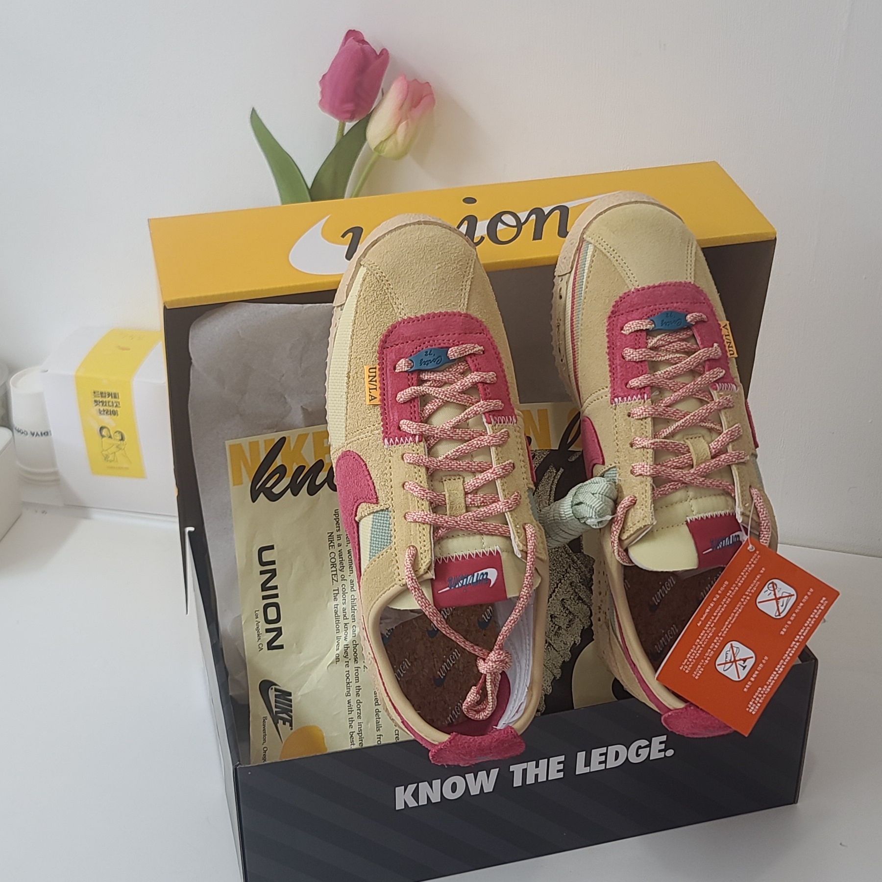 Nike x Union Cortez SP Sesame 착용 스타일 - 1