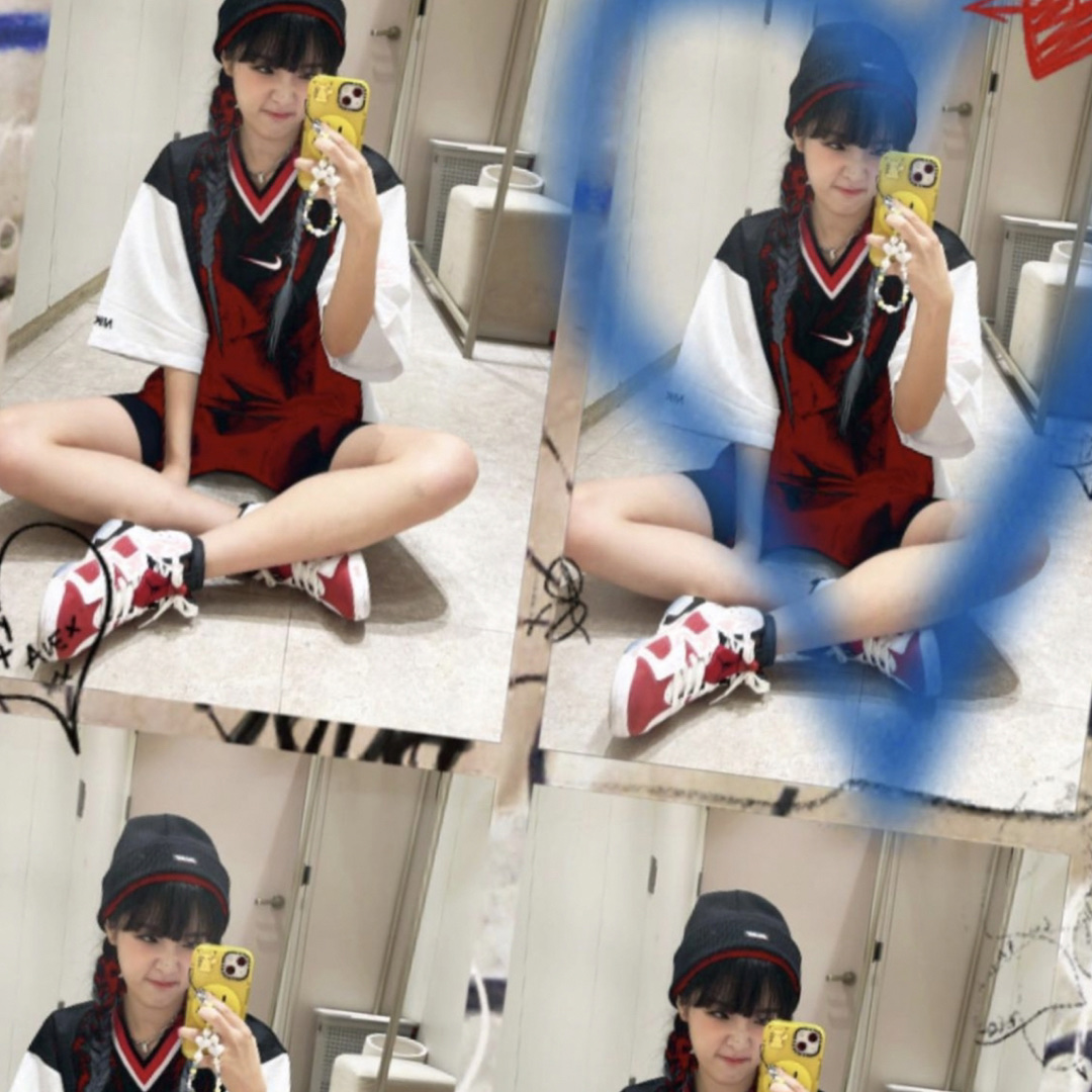 Jordan 6 Retro Carmine 2021 착용 스타일 - 4