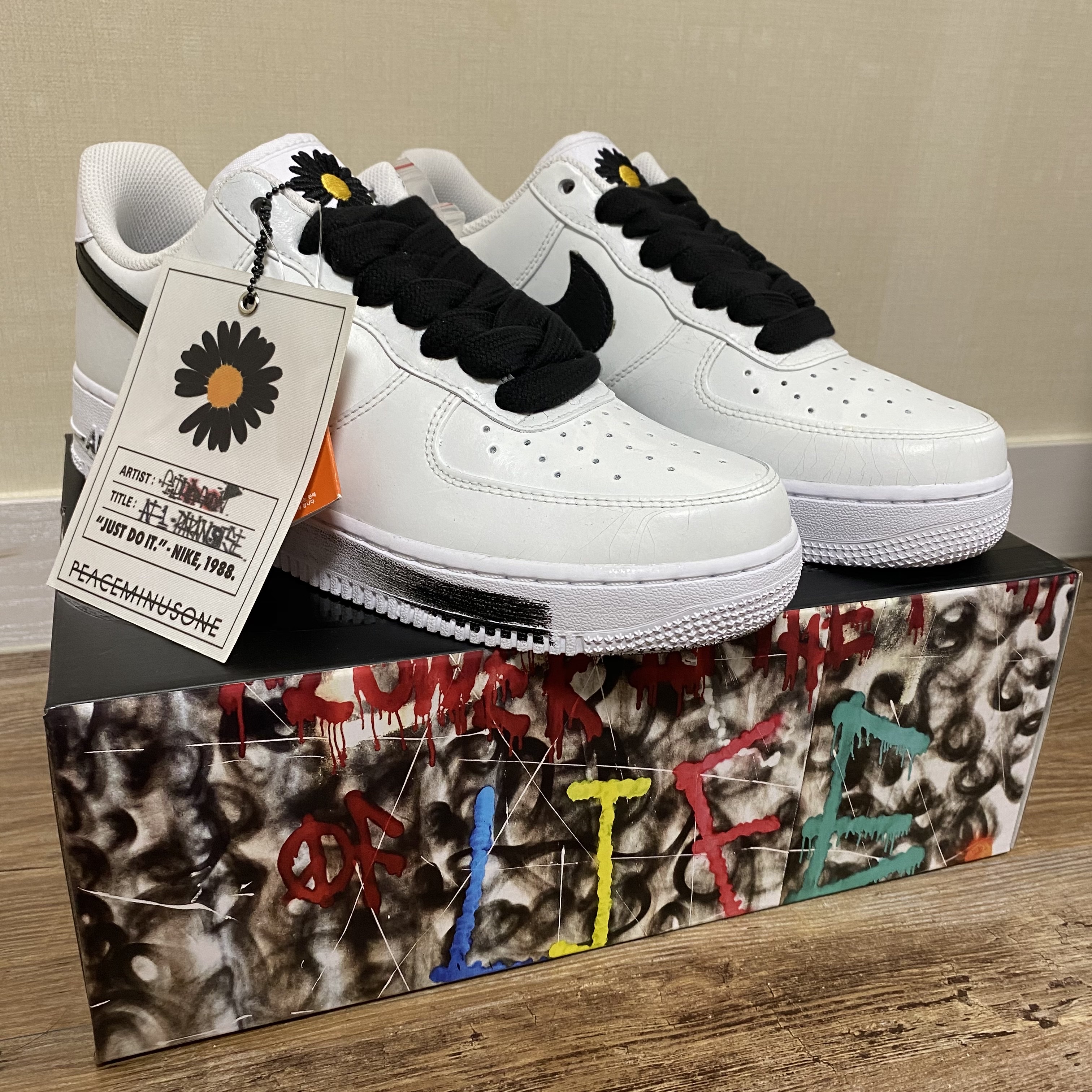Nike x Peaceminusone Air Force 1 Low Para-Noise 2.0 착용 스타일 - 1