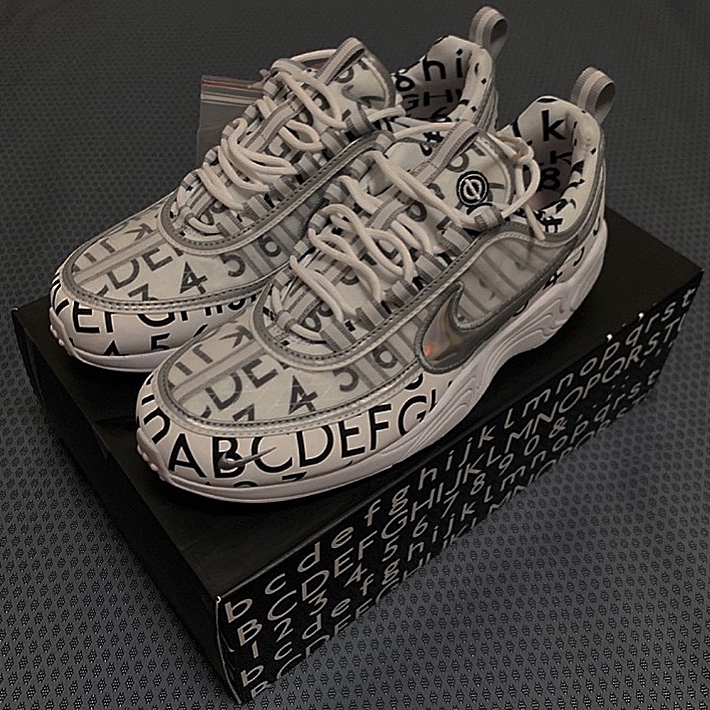 Nike Air Zoom Spiridon Roundel White 착용 스타일