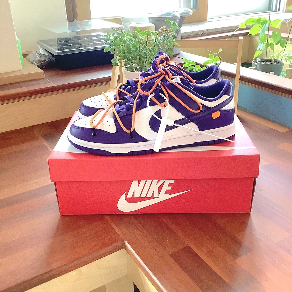 Nike Dunk Low Retro Championship Court Purple 착용 스타일 - 2
