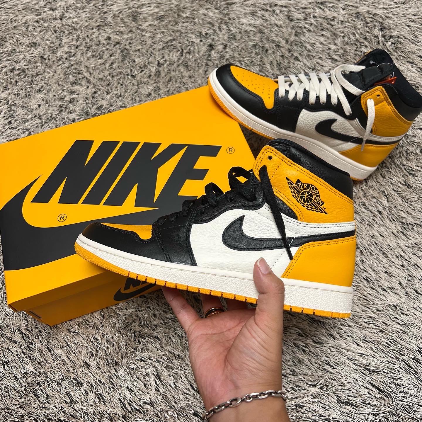 Jordan 1 Retro High OG Taxi 착용 스타일