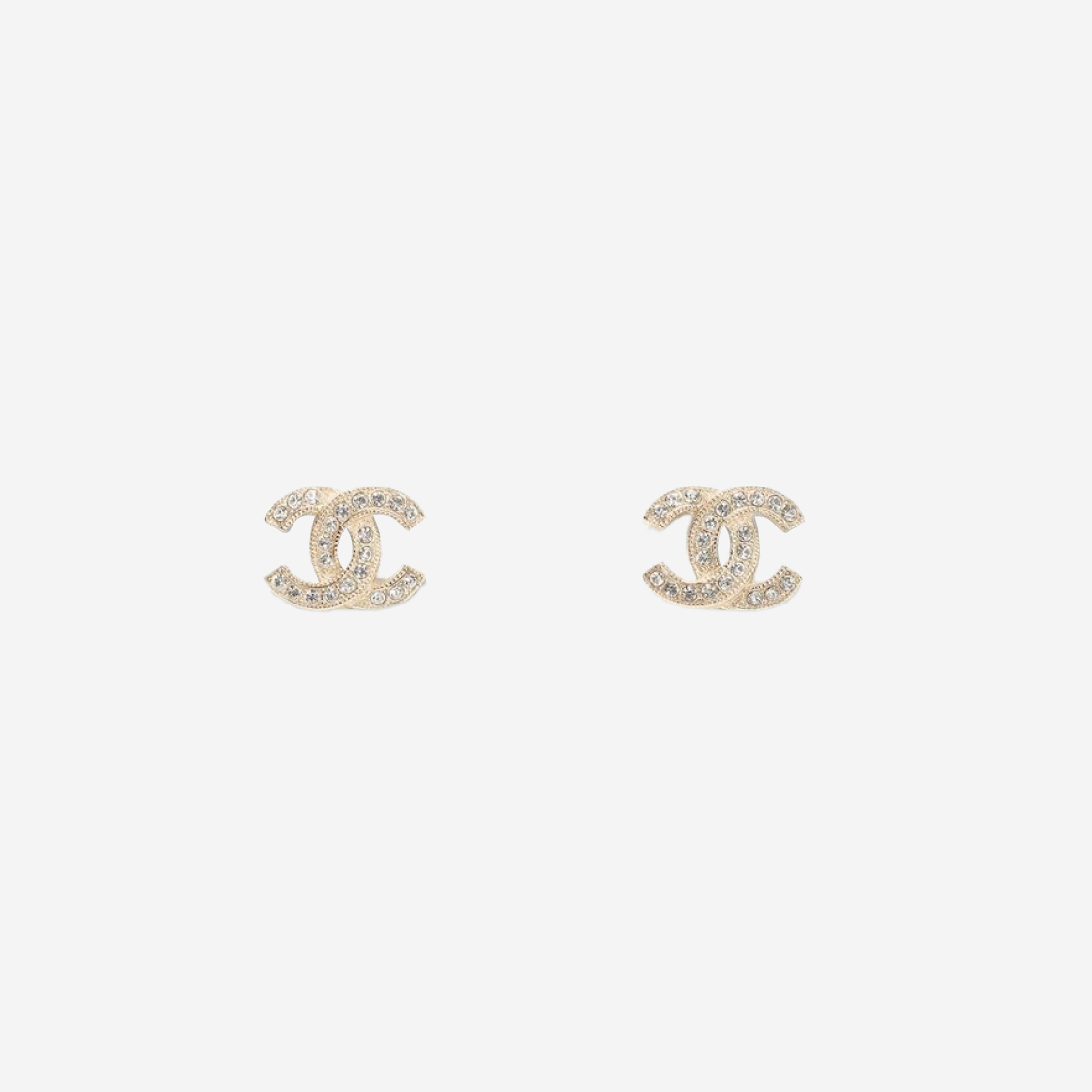 Chanel metal strass earrings hotsell