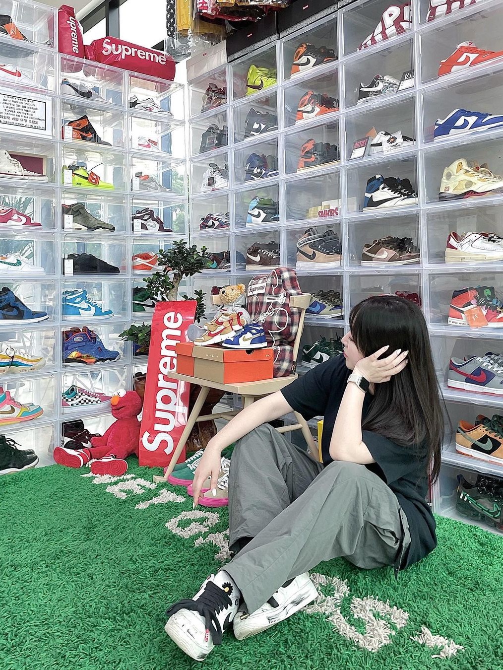 Nike x Peaceminusone Air Force 1 Low Para-Noise 2.0 착용 스타일