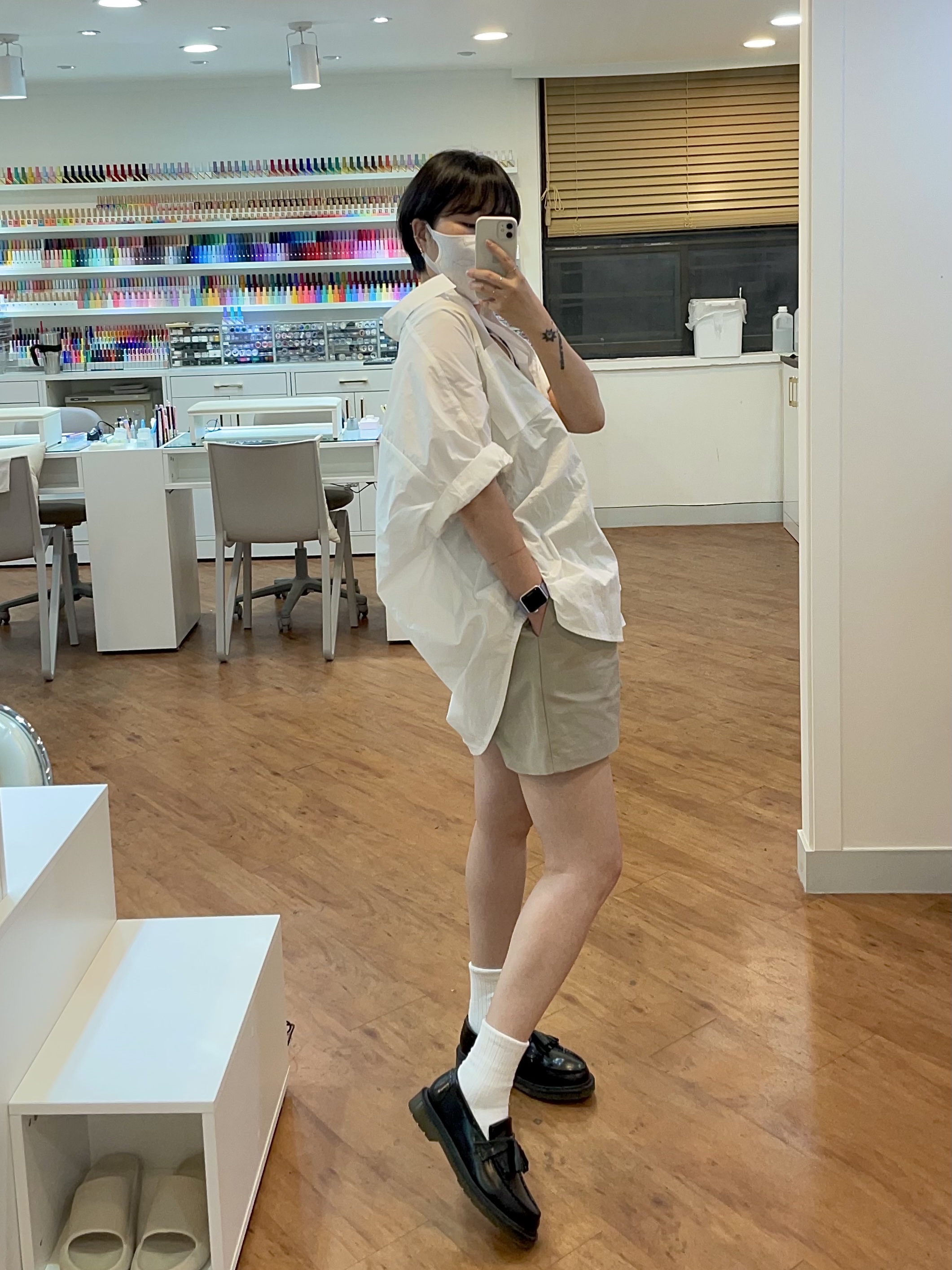 Dr. Martens x Rick Owens 1461 Bex Leather Oxford Shoes Black 착용 스타일